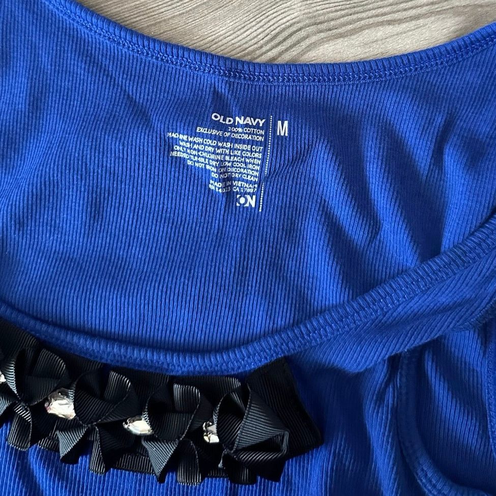 Old Navy old navy blue ribbed tank topii Size M / US 6-8 / IT 42-44 - 3 Thumbnail