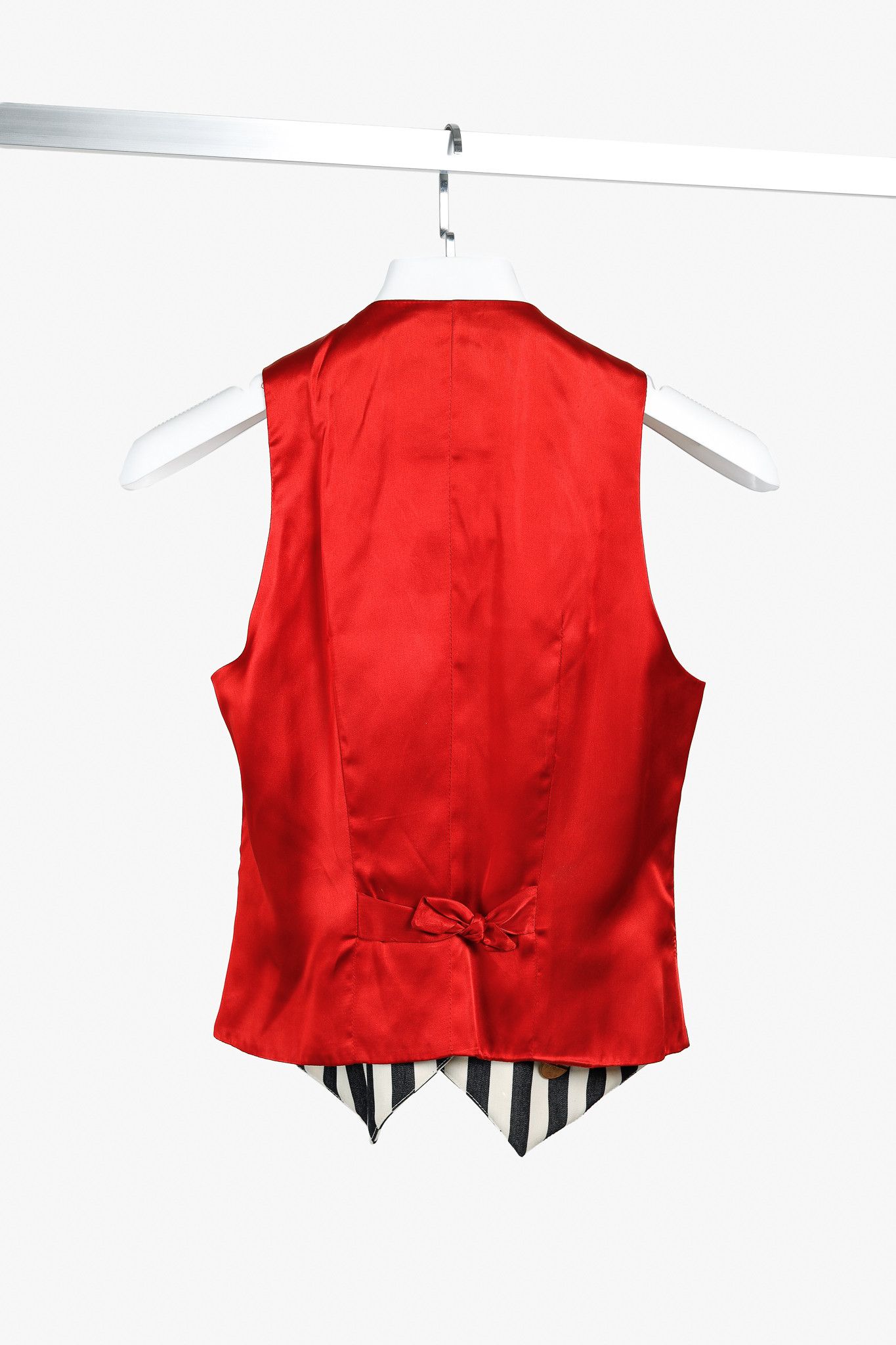 Moschino Moschino Cheap & Chic Striped Toy Button Waistcoat Size S / US 4 / IT 40 - 2 Thumbnail