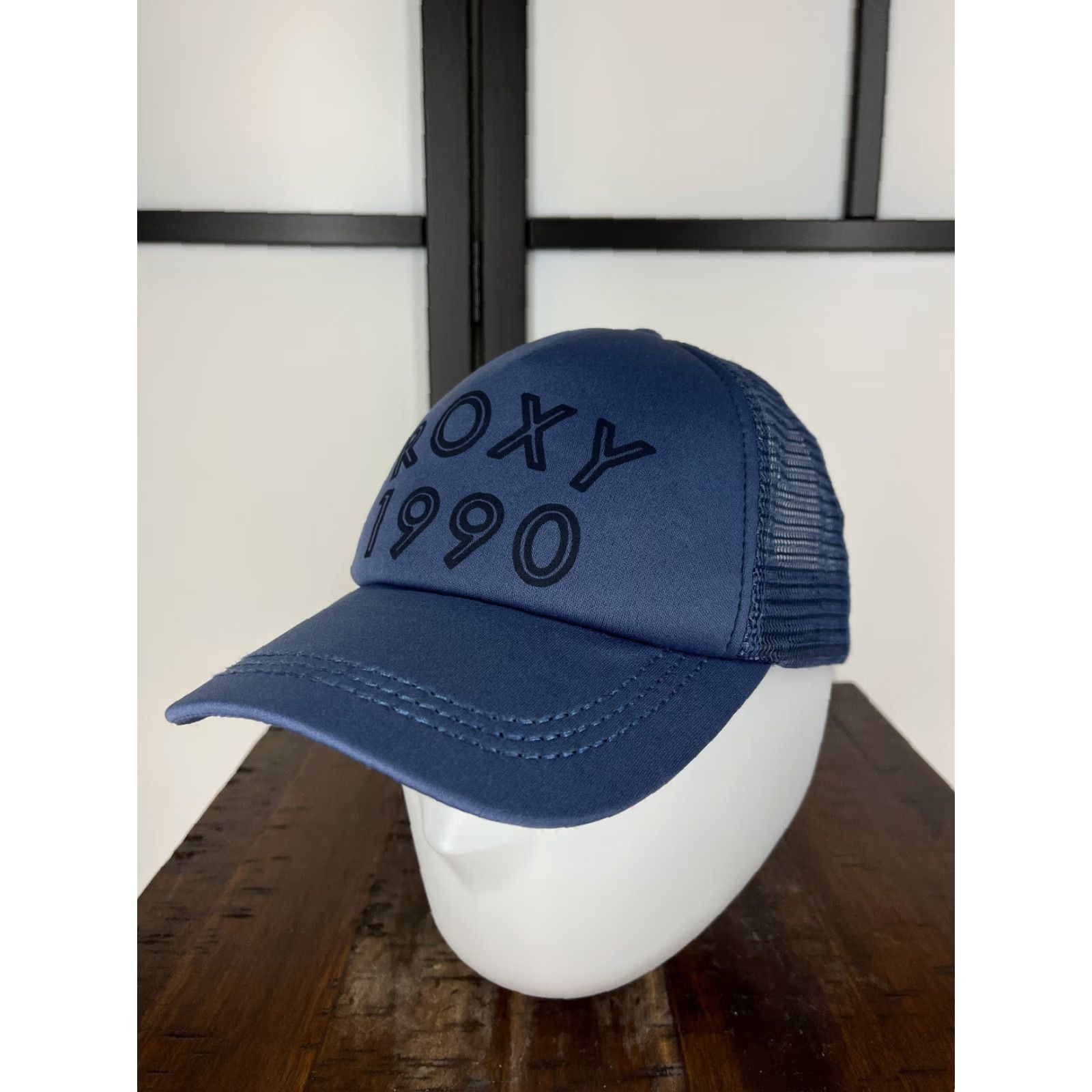 Vintage ROXY Hat Cap Trucker One Size Blue Womens Polyester Outdoors Adjustable Logo Classic Style 90s Beach Outdoor Size ONE SIZE - 4 Thumbnail