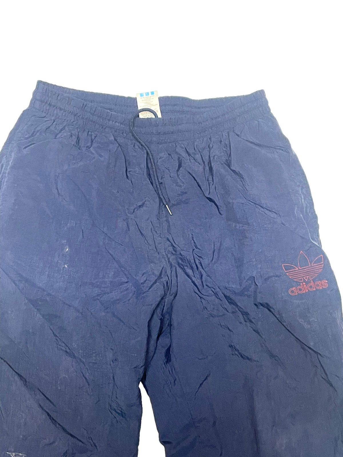 Adidas × Vintage Vintage 80s Adidas Nylon Windbreaker Pants S Size US 29 - 1 Thumbnail