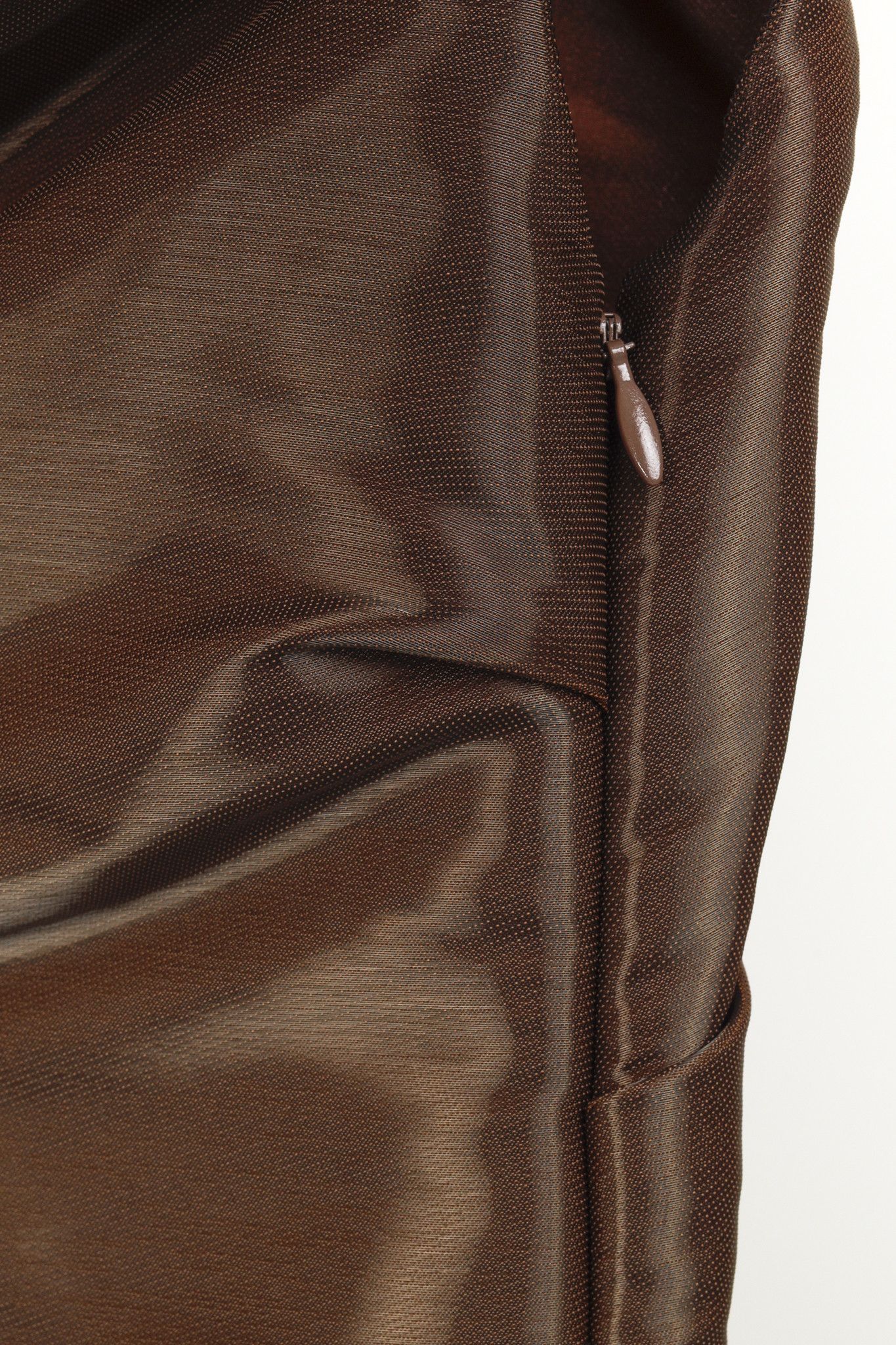 Ports 1961 Ports 1961 Runway Brown Shiny Off-The-Shoulder Mini Dress Size XS / US 0-2 / IT 36-38 - 8 Thumbnail
