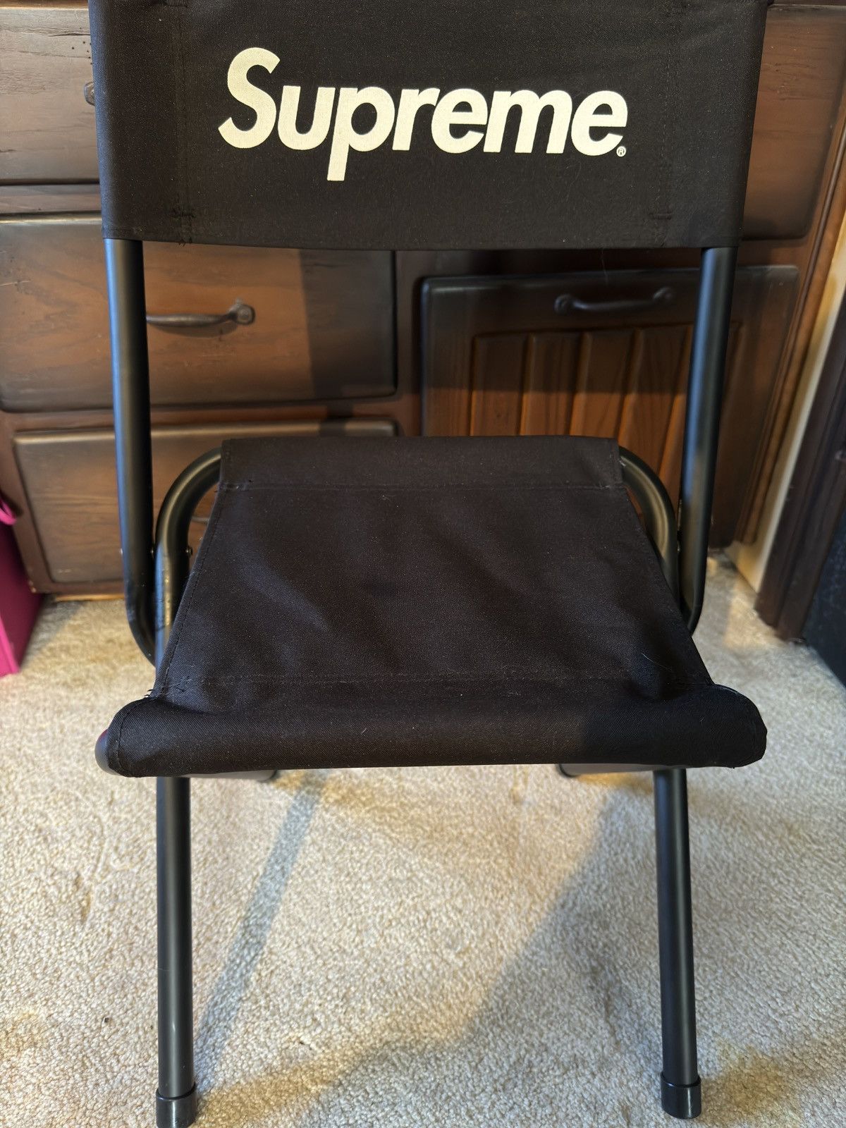 Pre-owned Supreme Coleman Camping Chair In Black