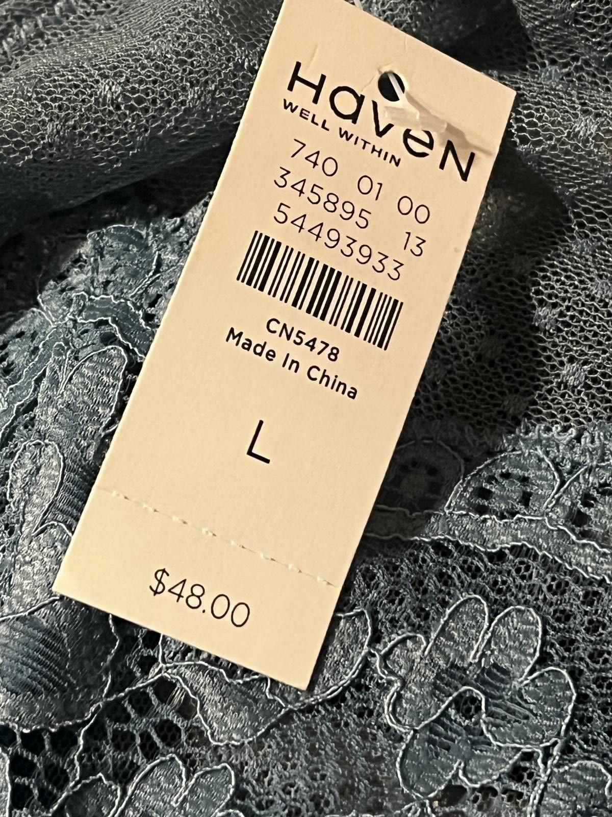 Haven Haven Lace Bralette Size Large $48 retail Size ONE SIZE - 2 Thumbnail