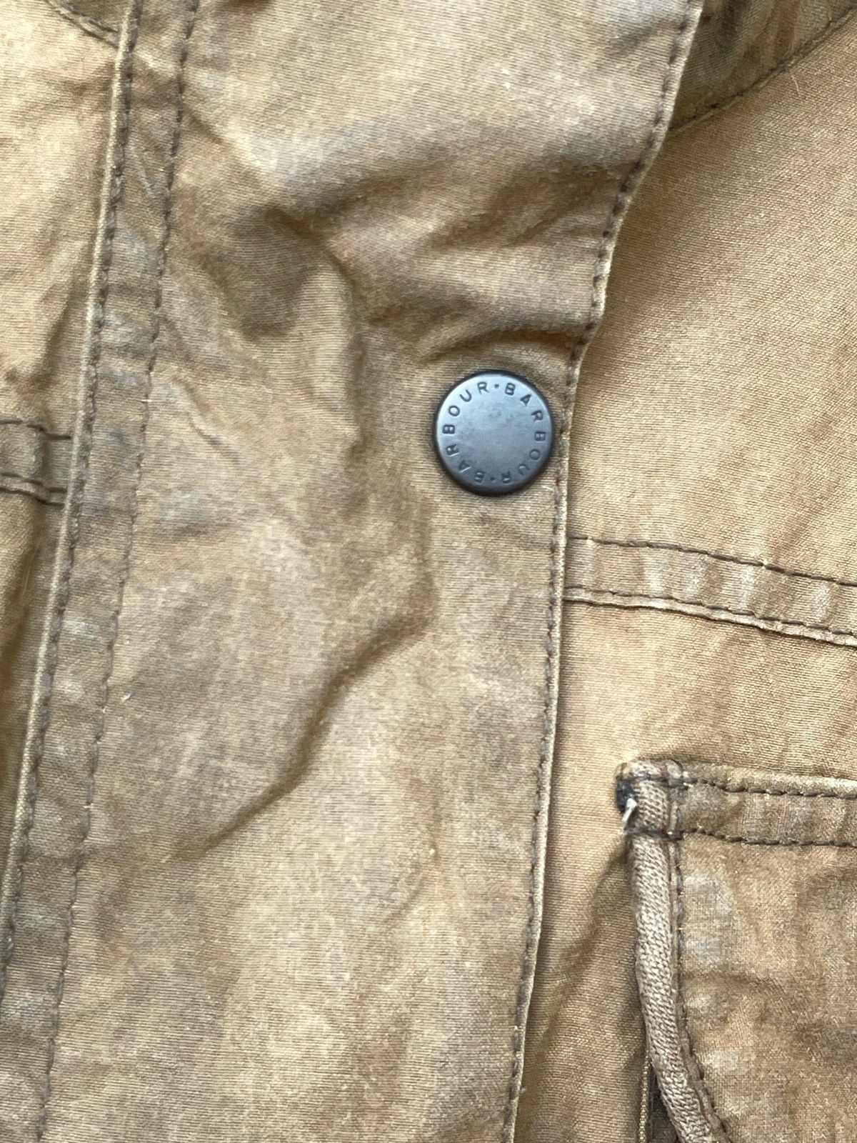 Barbour × Vintage Vintage Barbour Utility Waxed Jacket Size L / US 10 / IT 46 - 20 Thumbnail