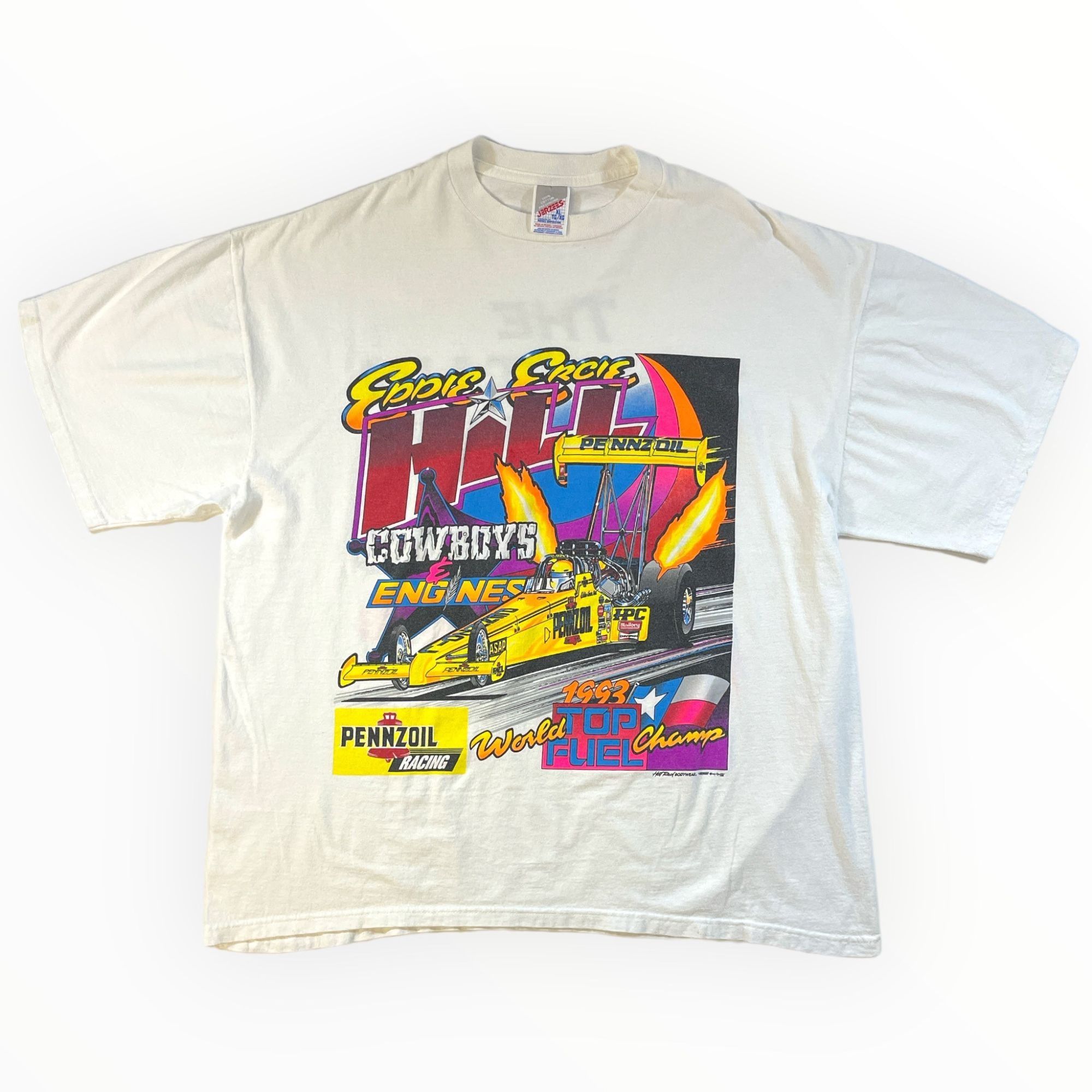 NASCAR × Vintage Vintage 1993 Eddie Ercie NASCAR Racing Tee Size US XL / EU 56 / 4 - 3 Thumbnail
