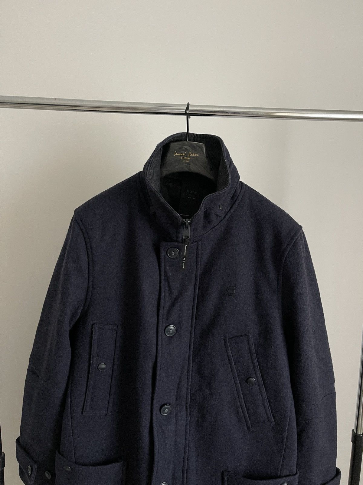 G-Star 🔥G-STAR RAW HEAVY DENIM OVERCOAT JACKET coat wool men’s Size US L / EU 52-54 / 3 - 3 Thumbnail