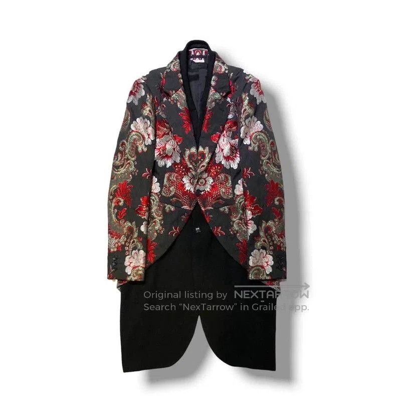 Comme des Garcons COMME des GARCONS HOMME PLUS Embroidered Long Blazer. Size US XS / EU 42 / 0 - 2 Thumbnail