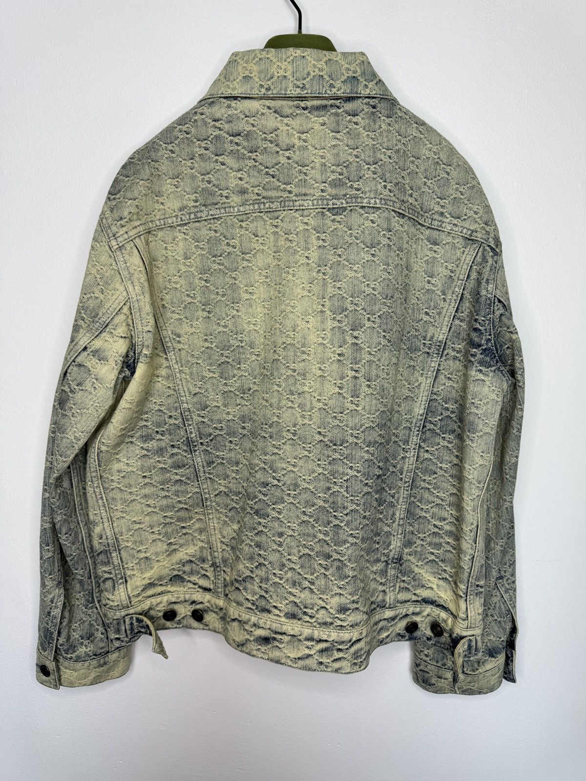 Gucci Gucci GG Monogram Acid Wash Denim Jacket Size US L / EU 52-54 / 3 - 2 Thumbnail