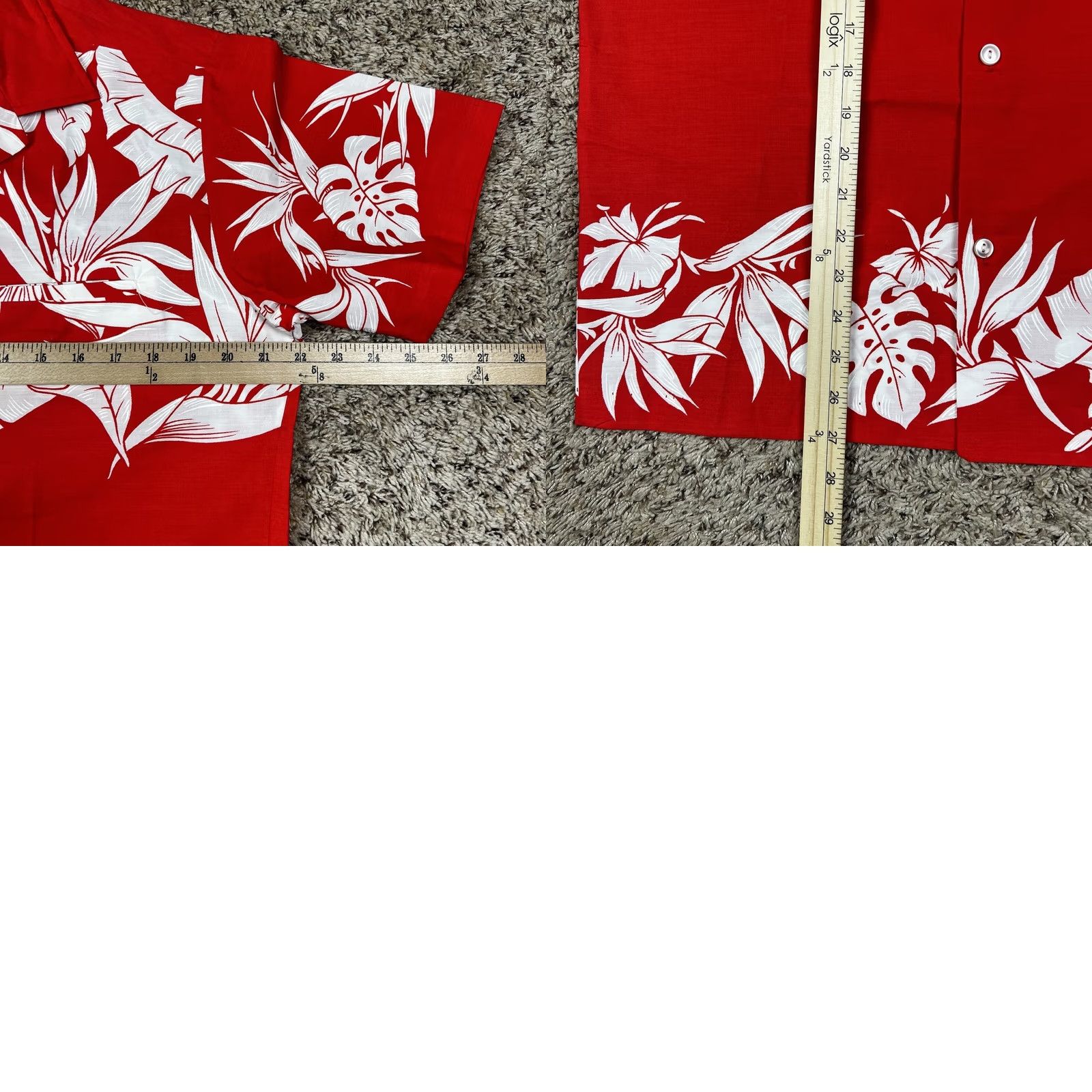 Vintage VINTAGE Shoreline Hawaii Beach Shirt Mens L Red White Floral Button Up Size US L / EU 52-54 / 3 - 9 Thumbnail