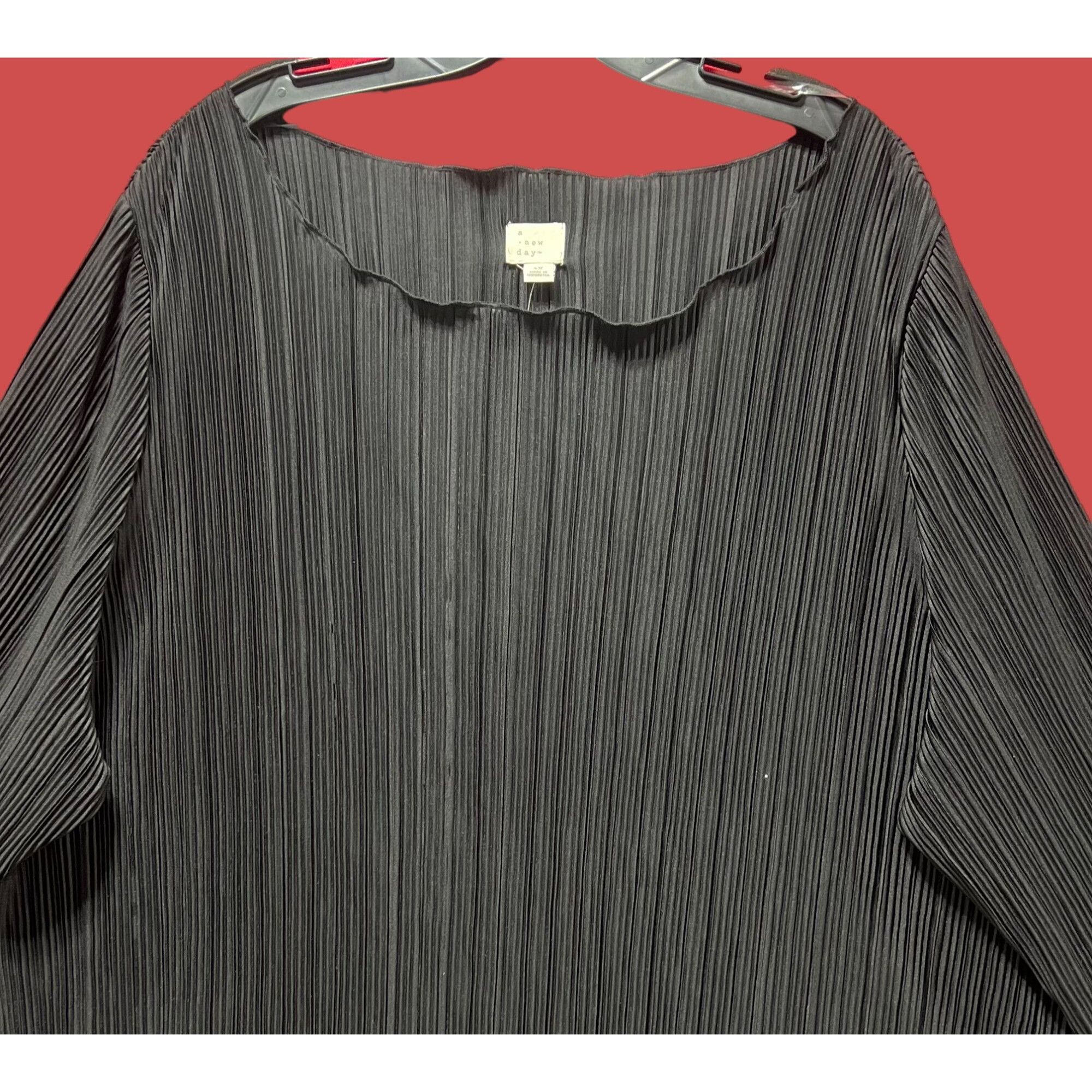 Other A New Day - Women's Casual Long Sleeve Blouse - Black - 4X Size 4XL / US 24-26 - 13 Thumbnail