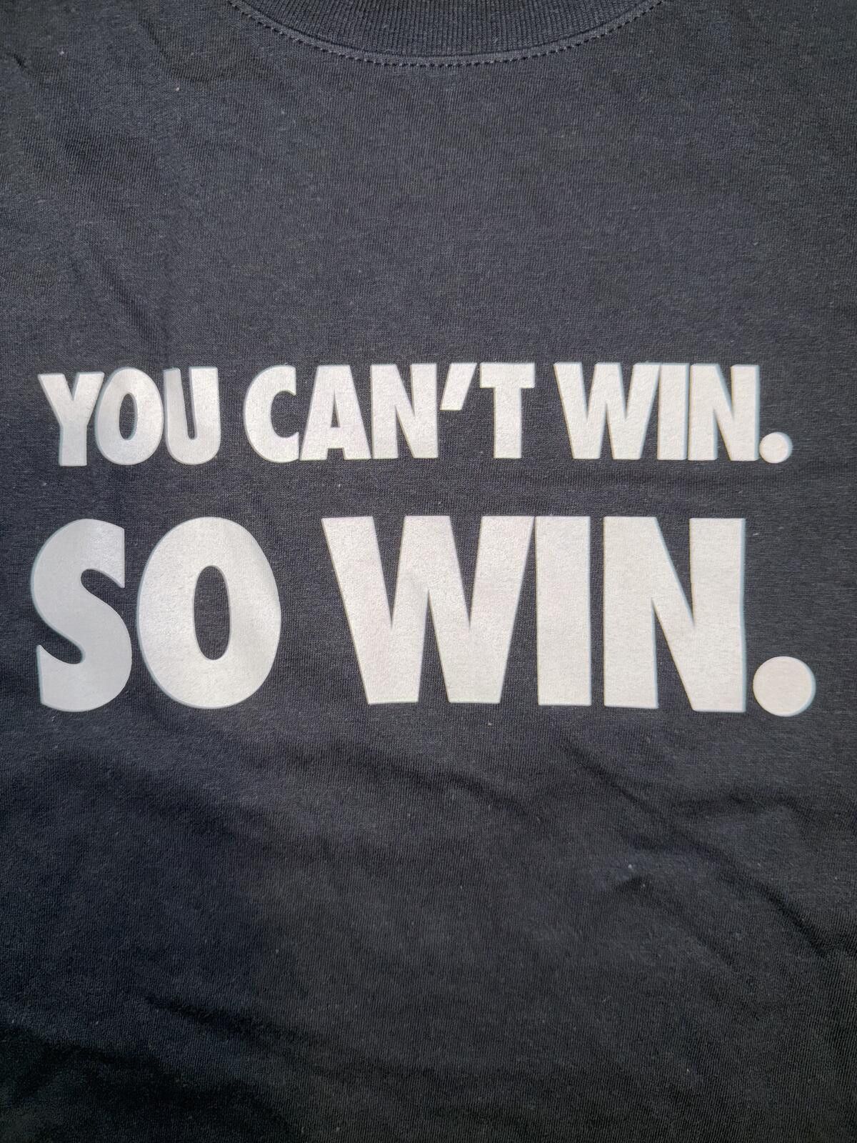 Nike Nike Men’s “You Can’t Win. So Win” Black T-Shirt Size US L / EU 52-54 / 3 - 2 Thumbnail
