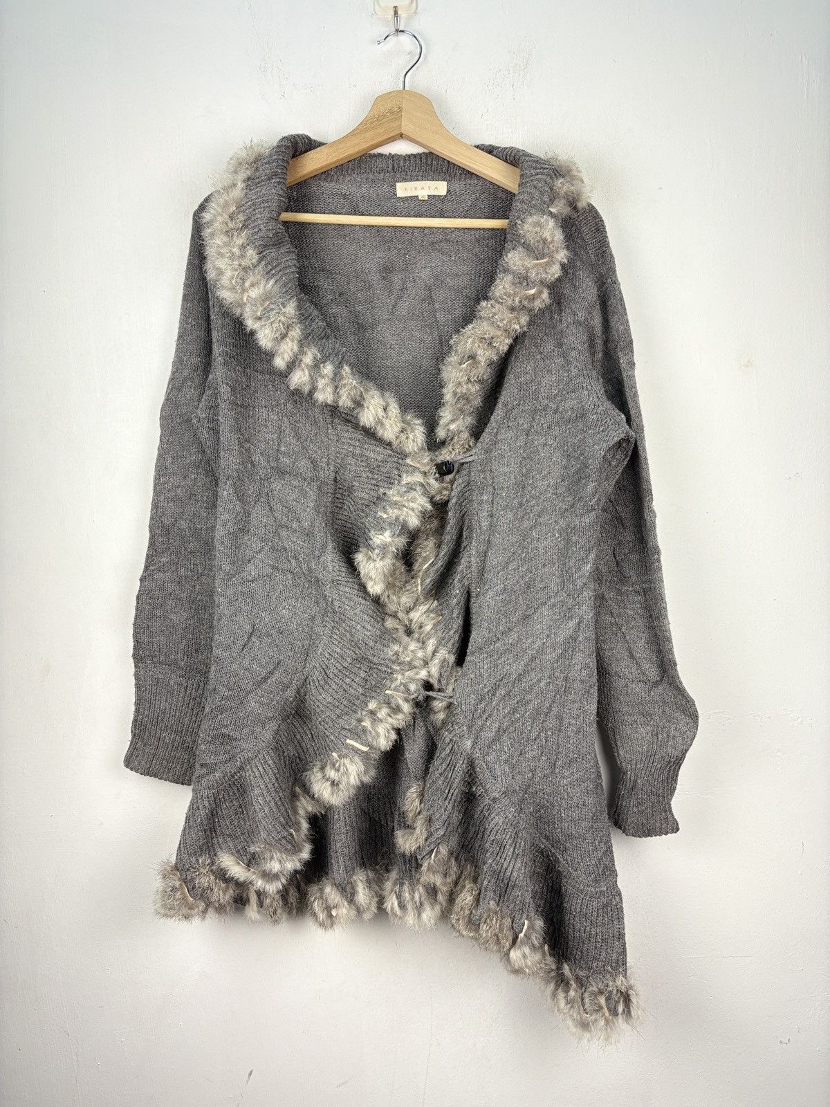 Vintage Steal!! Vintage Faux Fur Cardigan Jacket Shag Shaggy Size US M / EU 48-50 / 2 - 1 Thumbnail