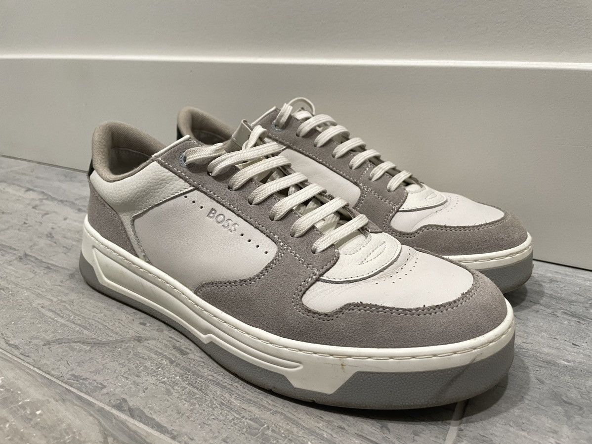 image of Hugo Boss Sneakers in Gray/White, Men's (Size 9)