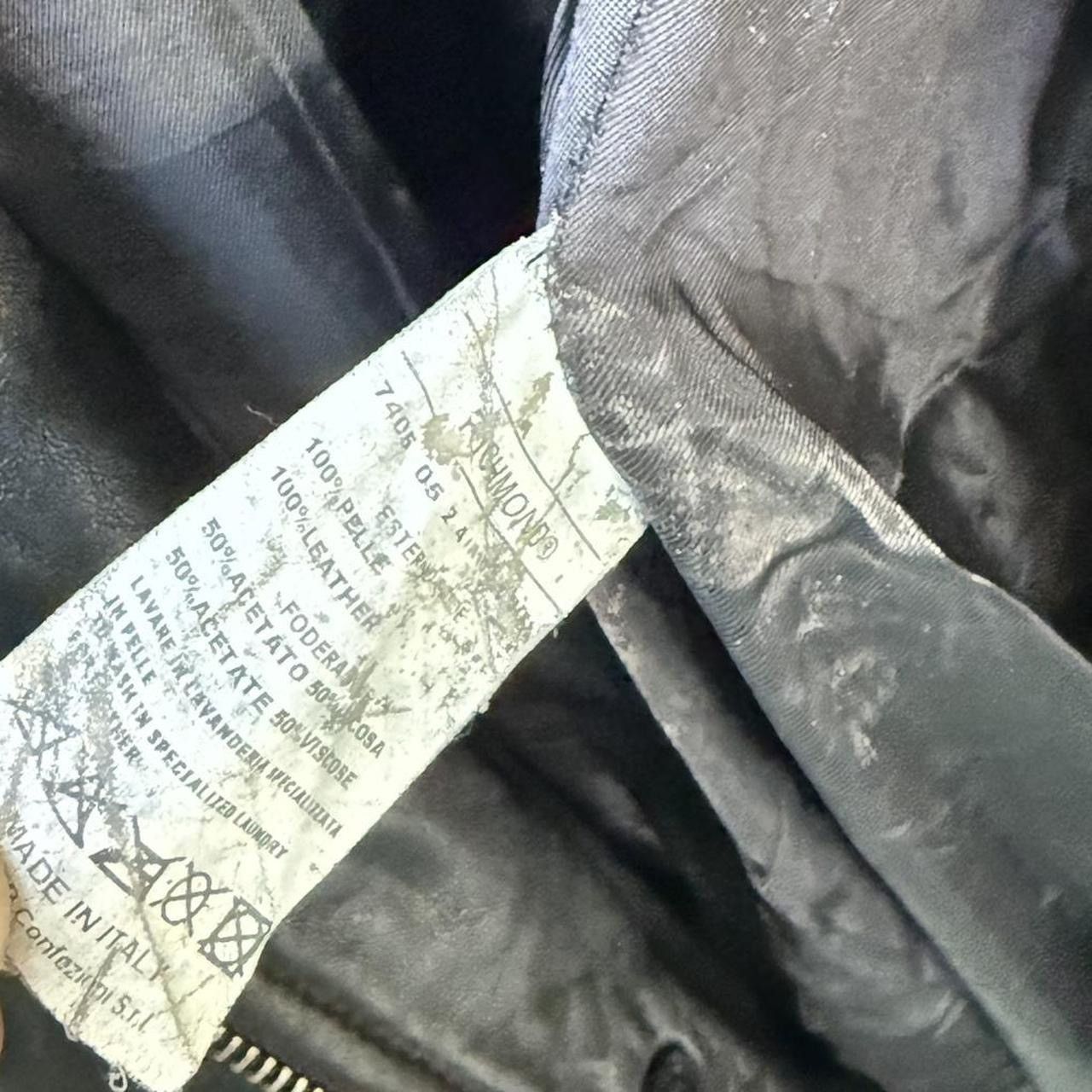 John Richmond John Richmond leather jacket blazer zip up with fort pockets Size 3XL / US 20-22 - 4 Thumbnail