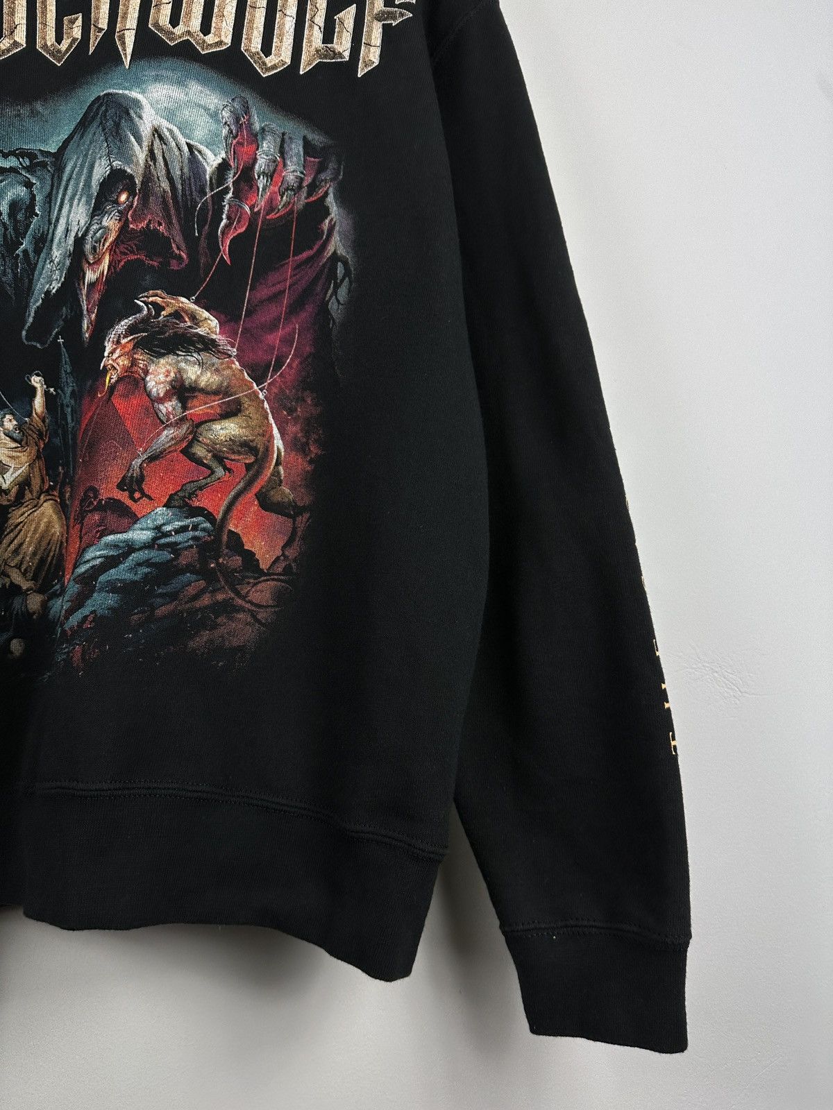 Band Tees × Vintage “THE SACRAMENT OF SIN” POWERWOLF Metal Band Zip Hoodie Y2K Size US M / EU 48-50 / 2 - 4 Thumbnail