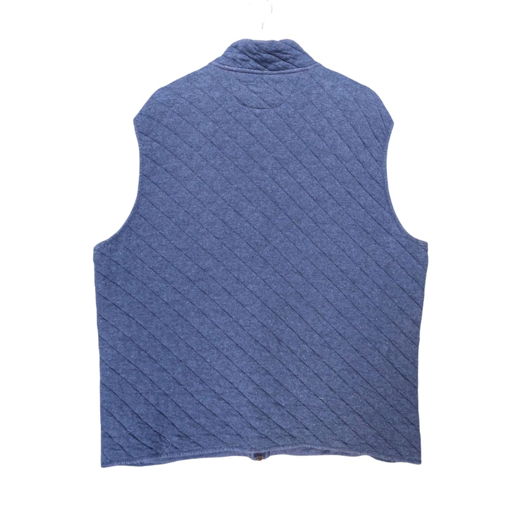 Cremieux Cremieux Vest Mens Large Blue Quilted Full Zip Mock Neck Sleeveless Size US L / EU 52-54 / 3 - 3 Thumbnail