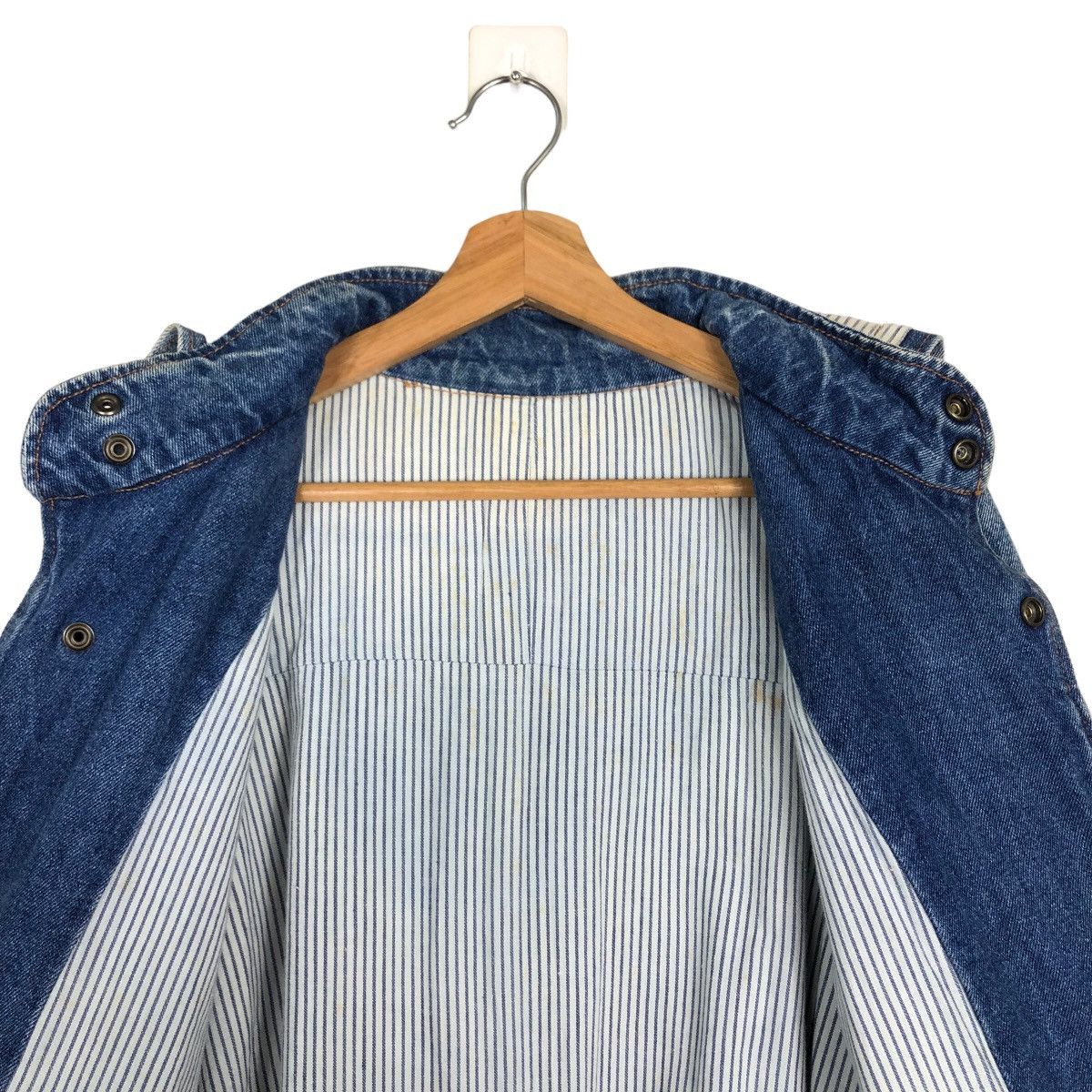 Japanese Brand 🔥RARE HIKORY DENIM JACKET CARGO ISSEY MIYAKE DESIGN Size US M / EU 48-50 / 2 - 12 Thumbnail