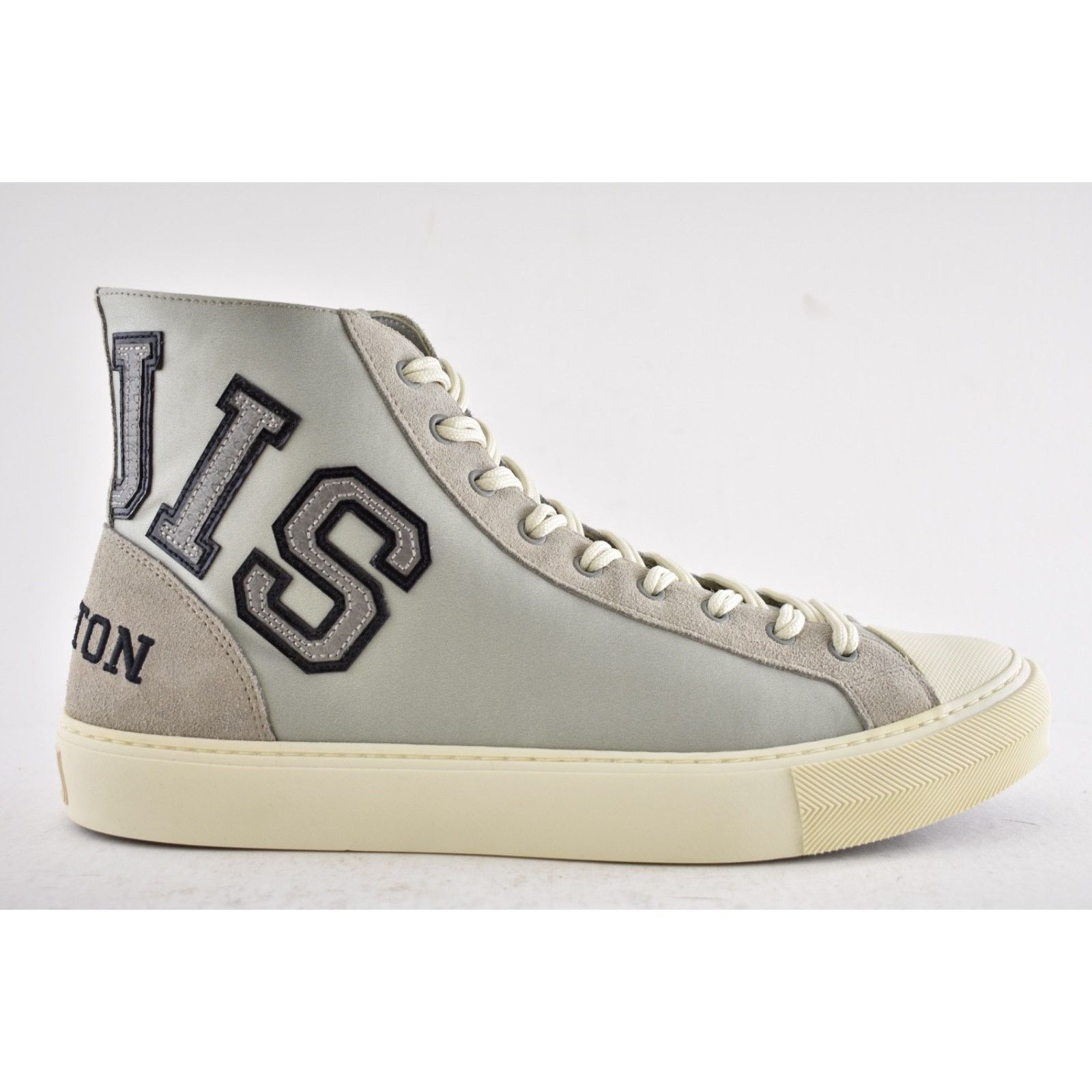 Louis Vuitton Louis Vuitton Tattoo Grey Satin Suede Kim Jones High Top Size US 9 / EU 42 - 2 Thumbnail