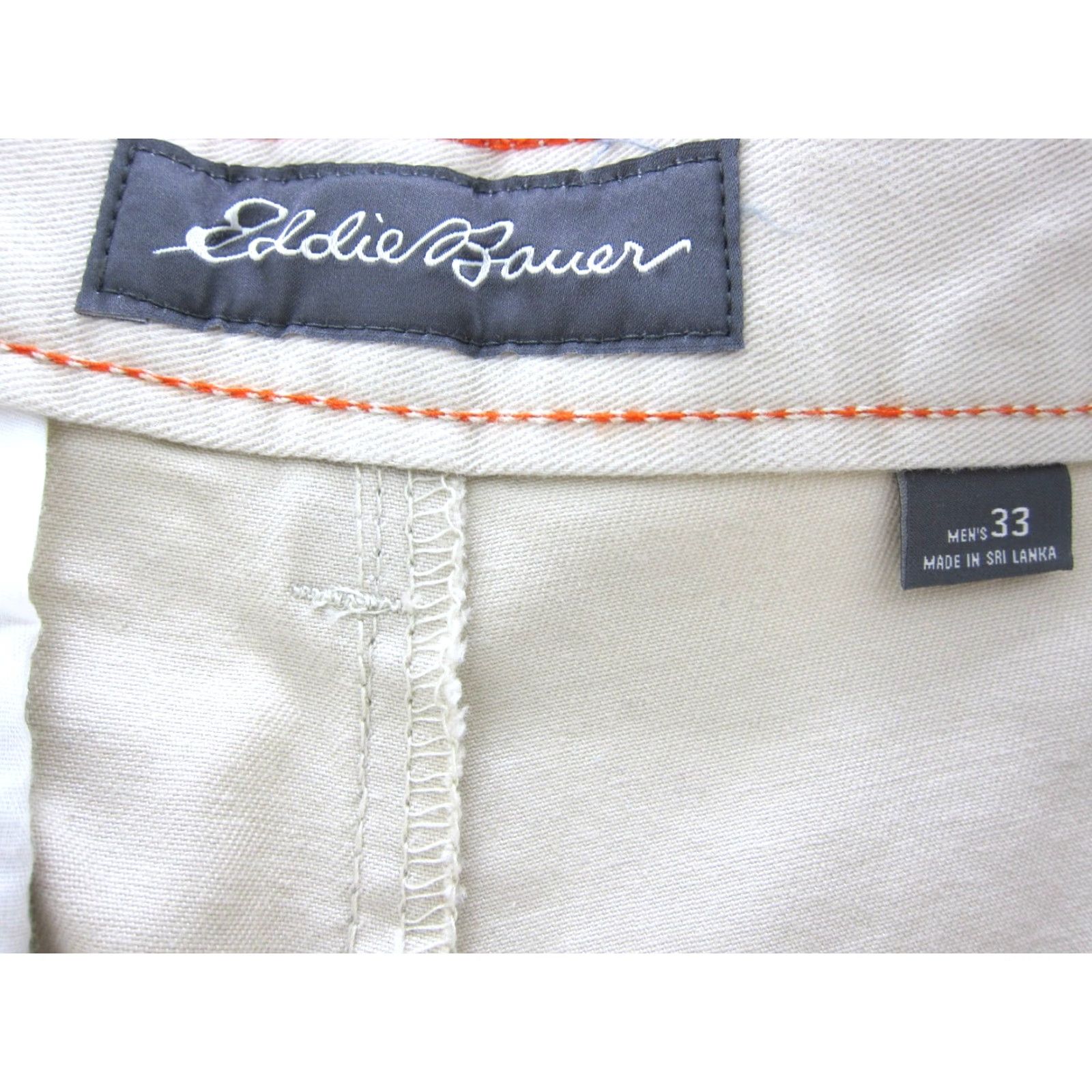 Eddie Bauer NWT Eddie Bauer Everyday 100% Cotton Beige Putty Pocket Chino Short Men 33 Size US 33 - 5 Thumbnail