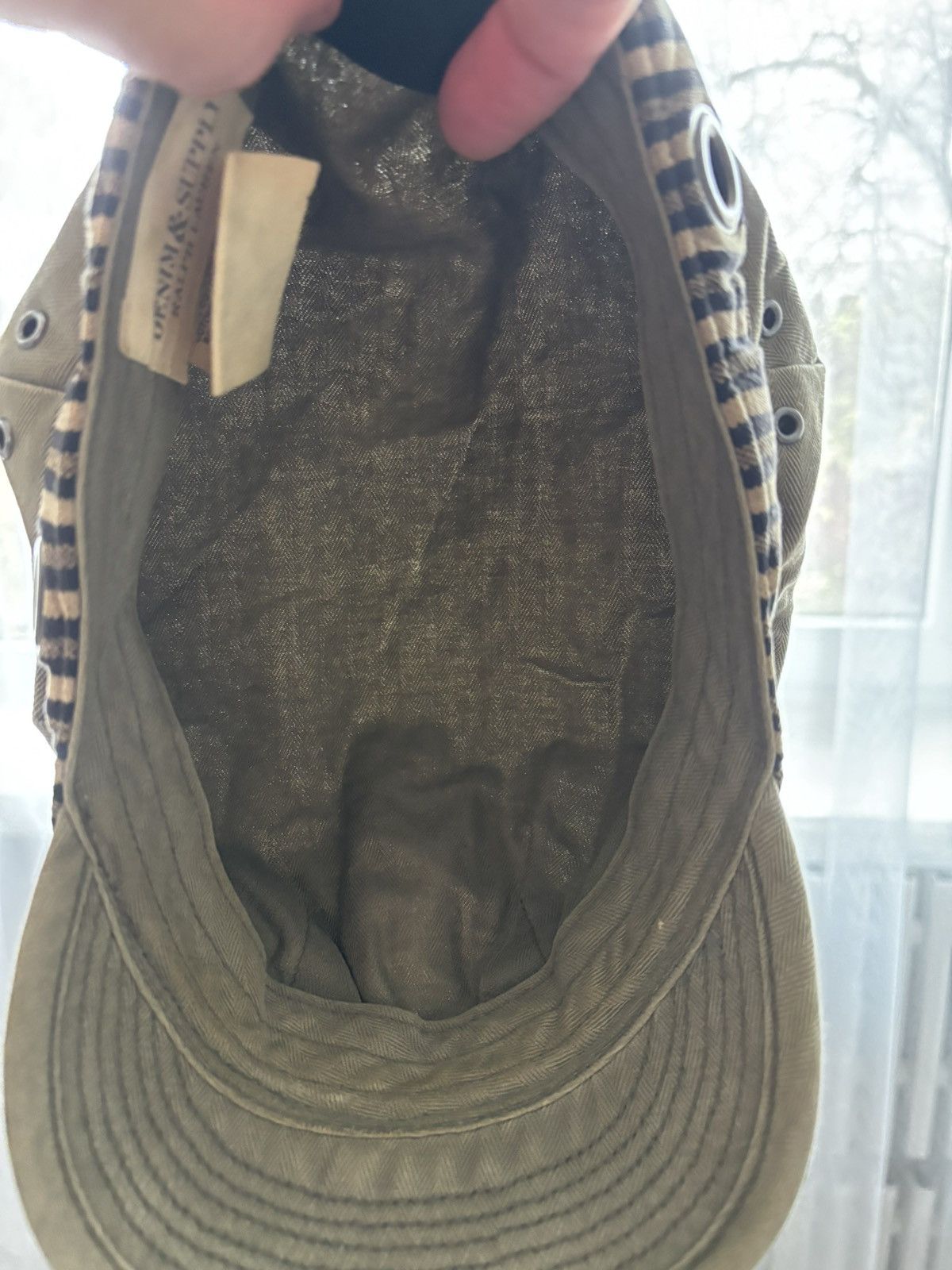 Denim & Supply Ralph Lauren Denim Supply Ralph Lauren Work Cap Khaki Cotton Stripe Band Size ONE SIZE - 21 Thumbnail