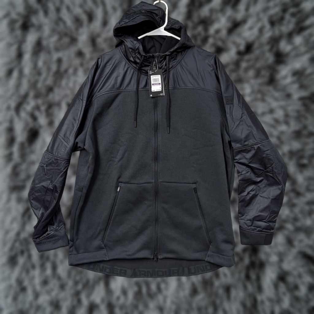 Under Armour Under Armour Unstoppable ColdGear Swacket Jacket Mens 2XL Black Hooded NWT Size US XXL / EU 58 / 5 - 1 Thumbnail