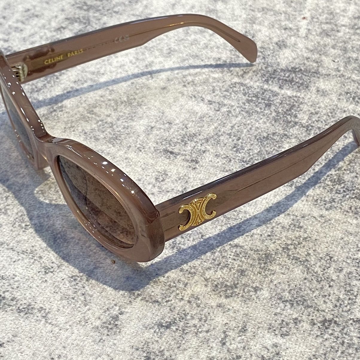 Celine CELINE Triomphe 01 Sunglasses In Acetate BROWN CRYSTAL Size ONE SIZE - 2 Thumbnail