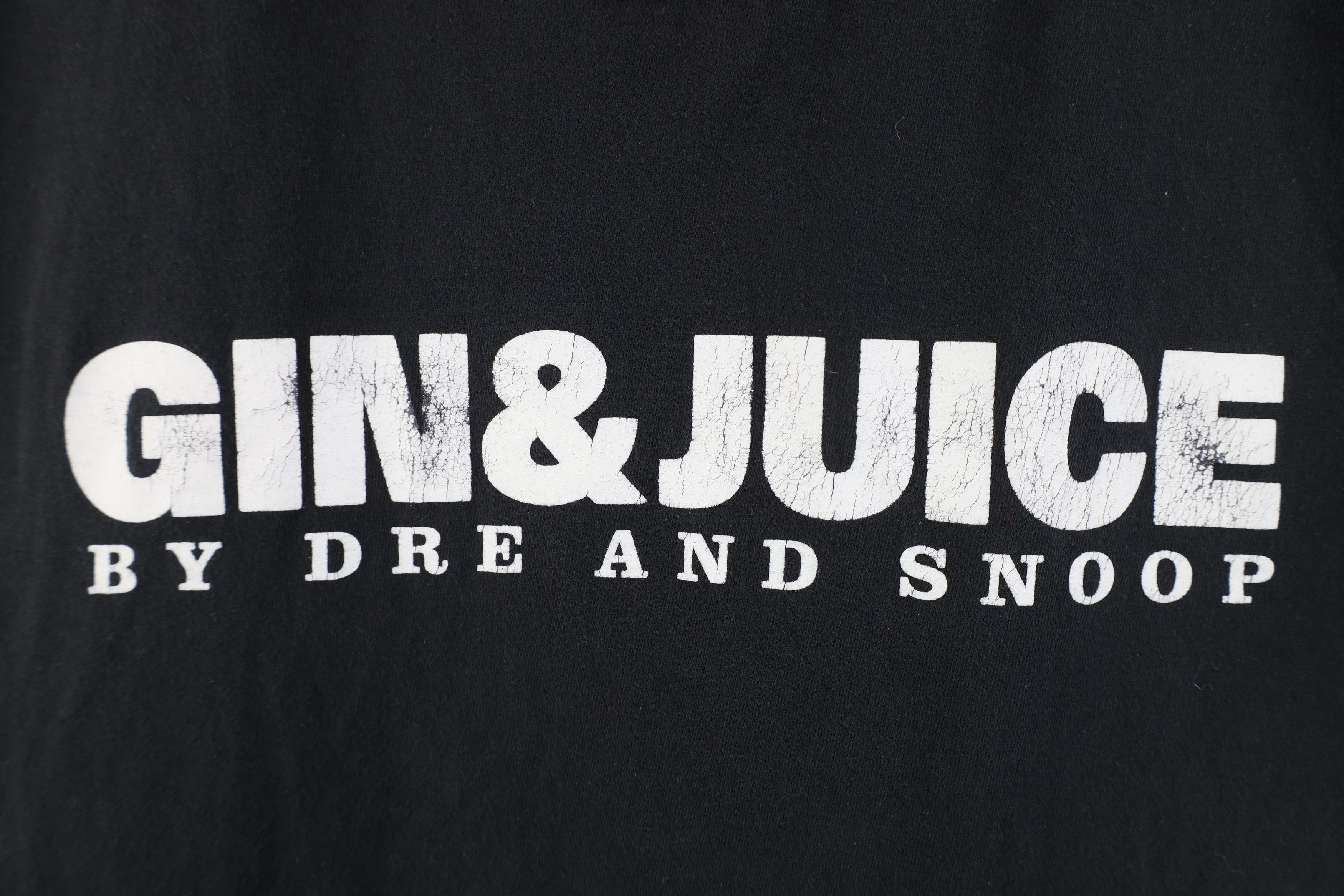 Vintage Vintage Snoop Dogg Dr Dre Gin & Juice Rap Tee T-Shirt Black Size US L / EU 52-54 / 3 - 4 Thumbnail