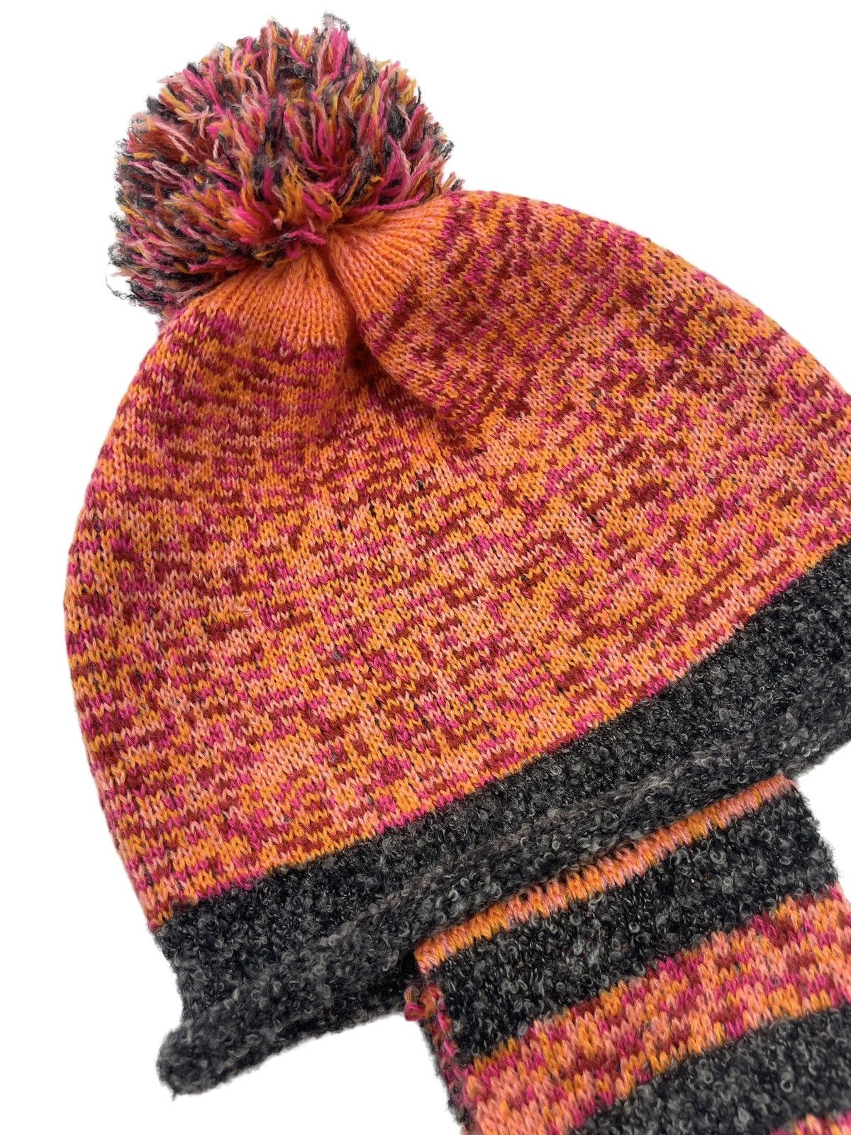 Vivienne Westwood Orb Knit Earflap Pom Pom Beanie Size ONE SIZE - 8 Thumbnail