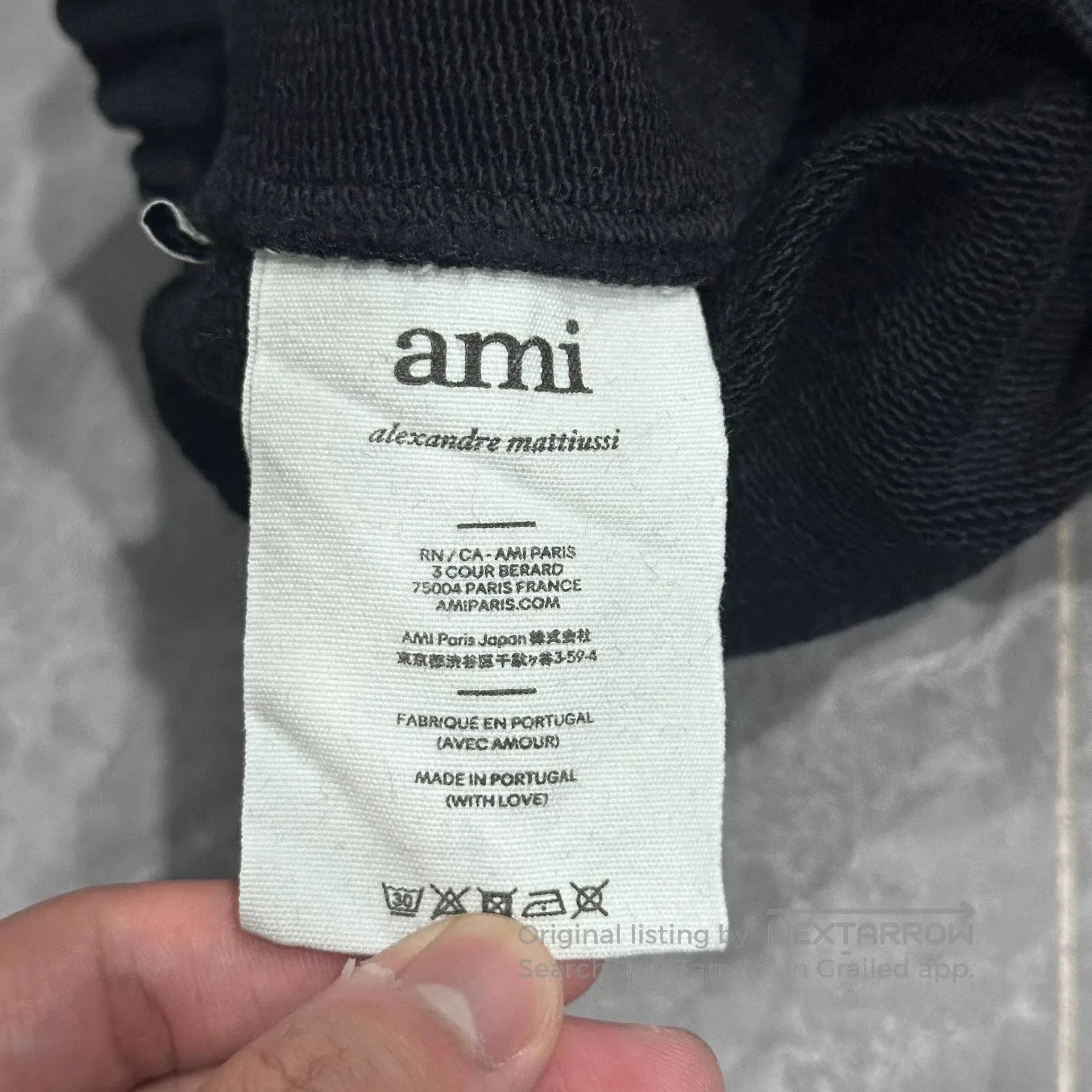 AMI AMI PARIS Black Heart Embroidered Shorts. Size US 28 / EU 44 - 5 Thumbnail