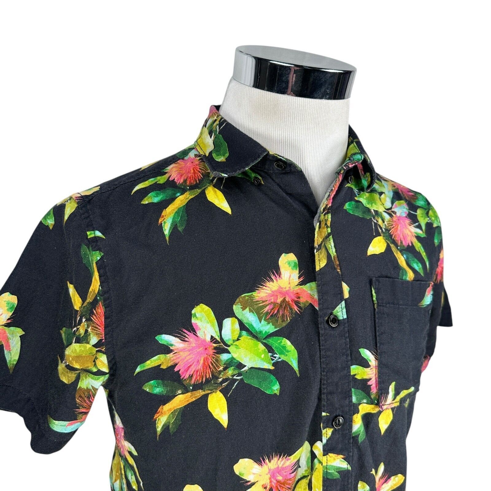 Roark Roark Scholar La Selva Shirt Men S Black Button Up Hawaiian Size US S / EU 44-46 / 1 - 2 Thumbnail