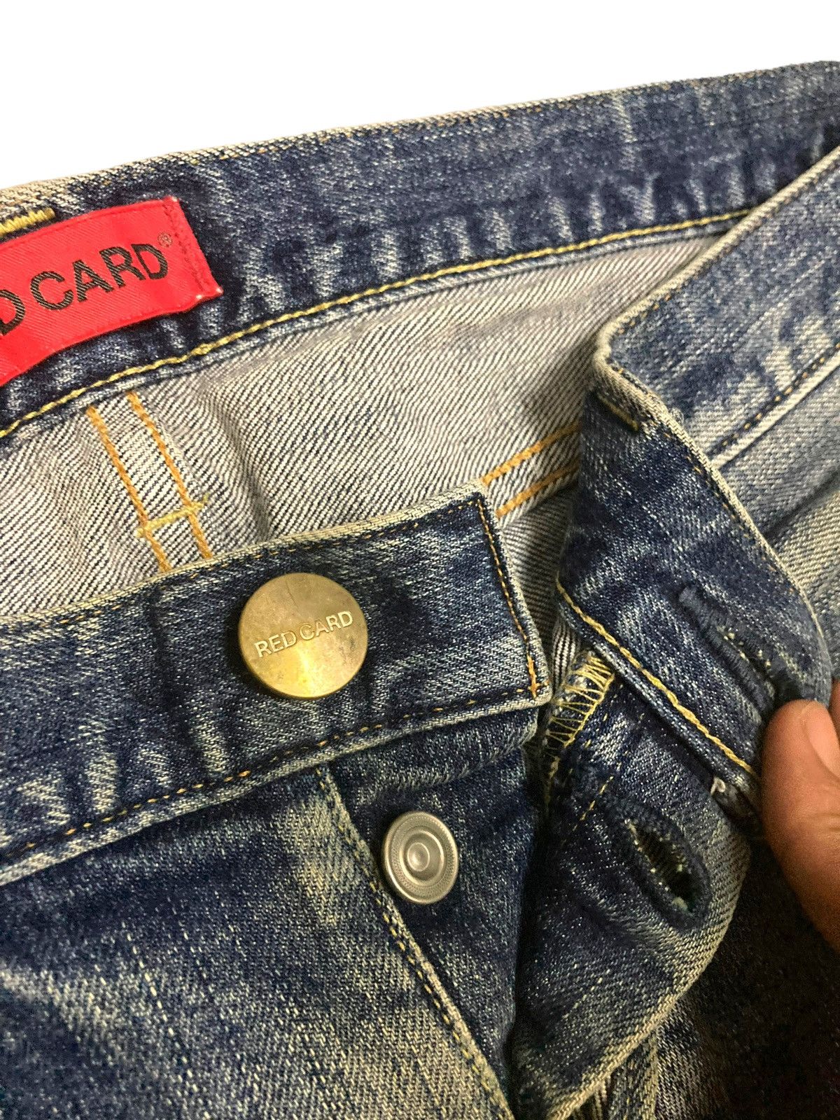 Vintage Vintage 90s Red Card Kaihara Jeans Size US 31 - 9 Thumbnail