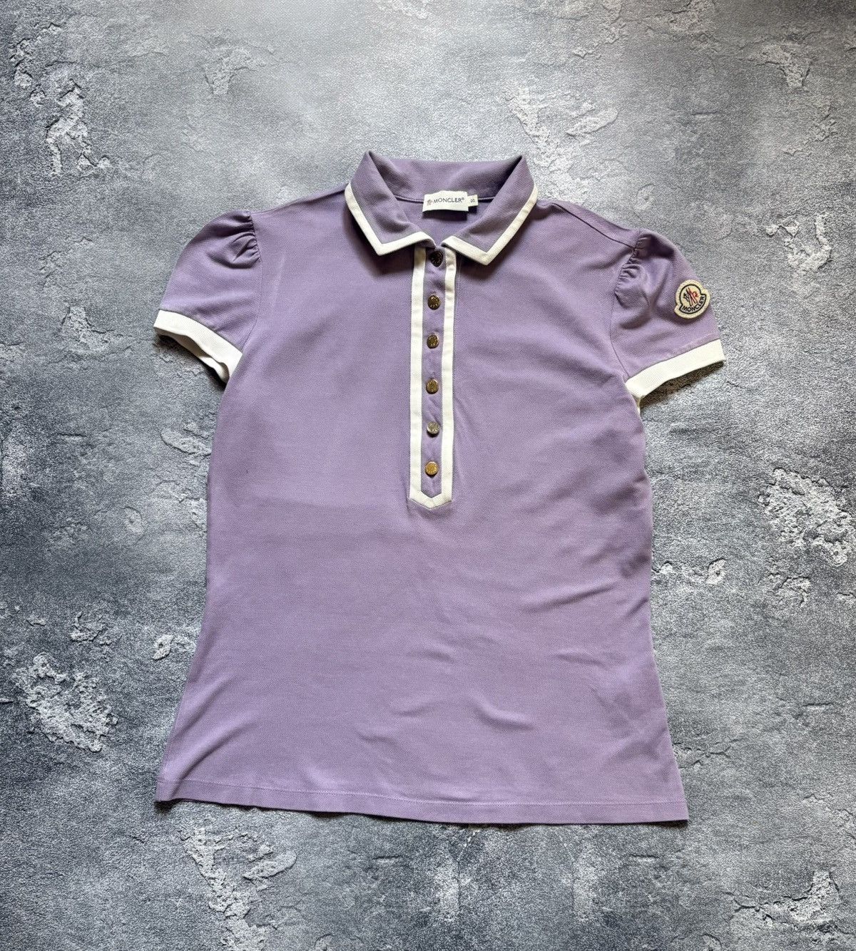 Moncler Moncler Luxury Woman’s Purple Polo Button Up Size S / US 4 / IT 40 - 1 Thumbnail