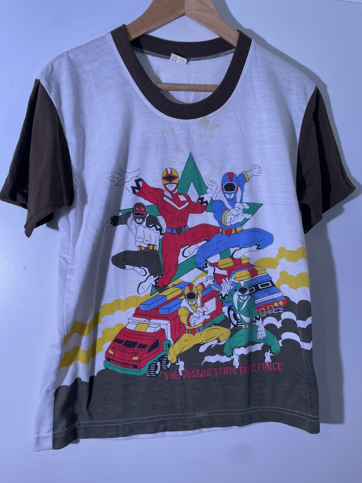 Vintage 90’s 2000’s Y2K Boot Power Rangers Kids Cartoon TV T Shirt Size US XXS / EU 40 - 1 Thumbnail