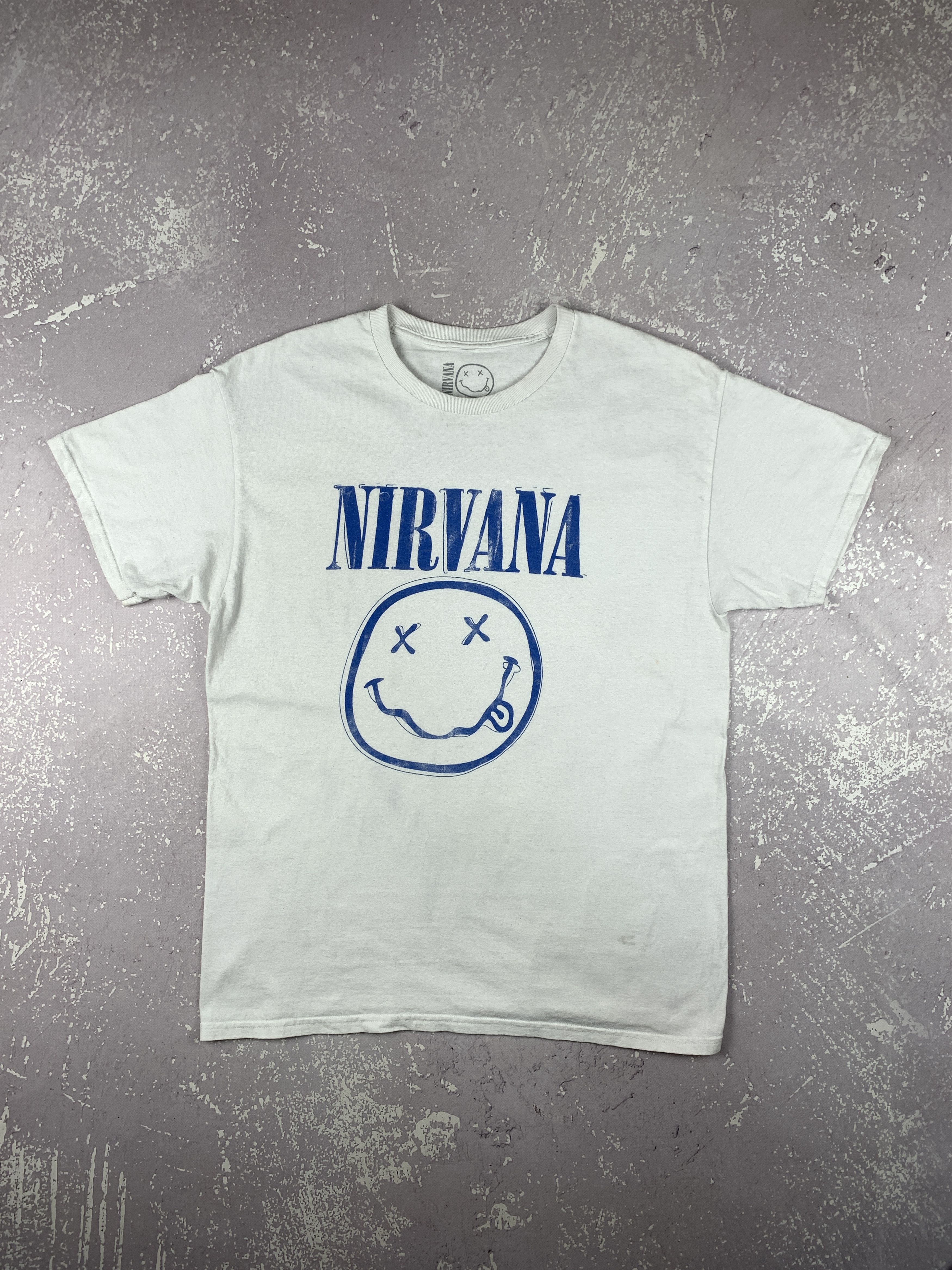 Band Tees × Nirvana Vintage Nirvana Smile Face Kurt Cobain T Shirt Oversized Size US L / EU 52-54 / 3 - 1 Thumbnail