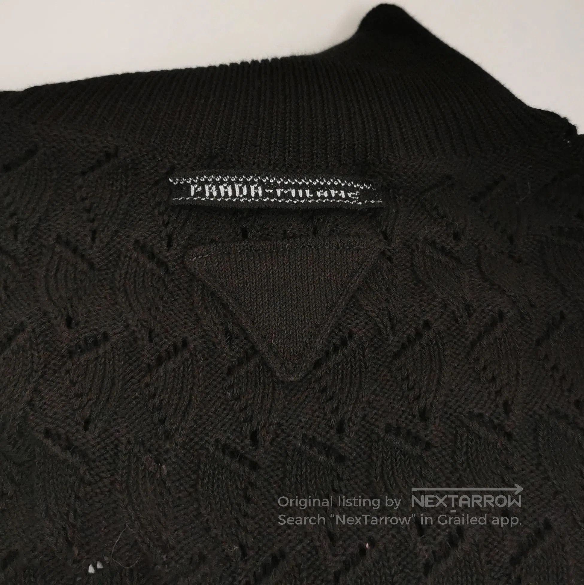 Prada Prada Black Cotton Turtleneck Knit Sweater . Size S / US 4 / IT 40 - 3 Thumbnail