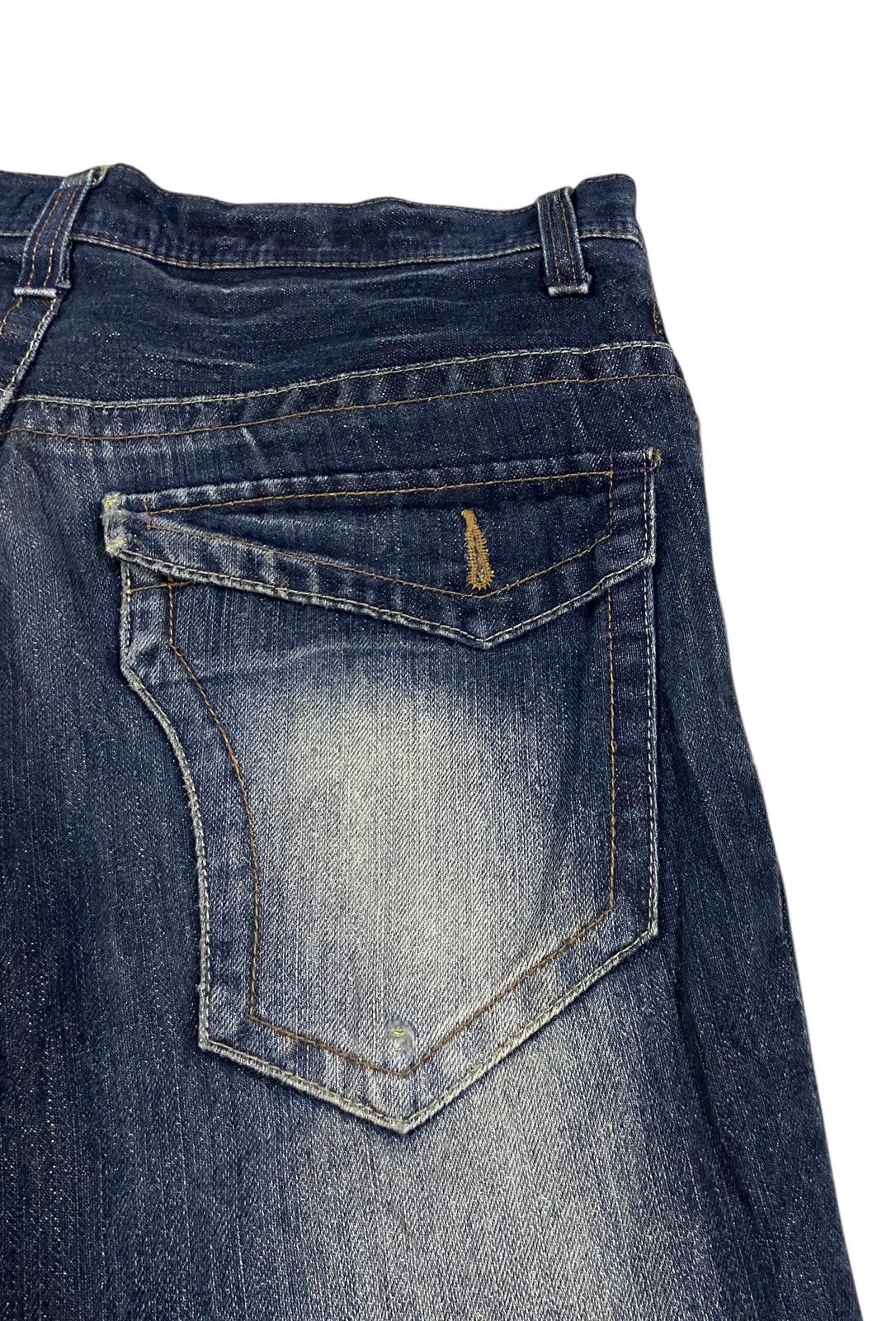 Tornado Mart Vintage Japanese Brand The Root Three Flared Jeans 1990s Size US 34 / EU 50 - 10 Thumbnail