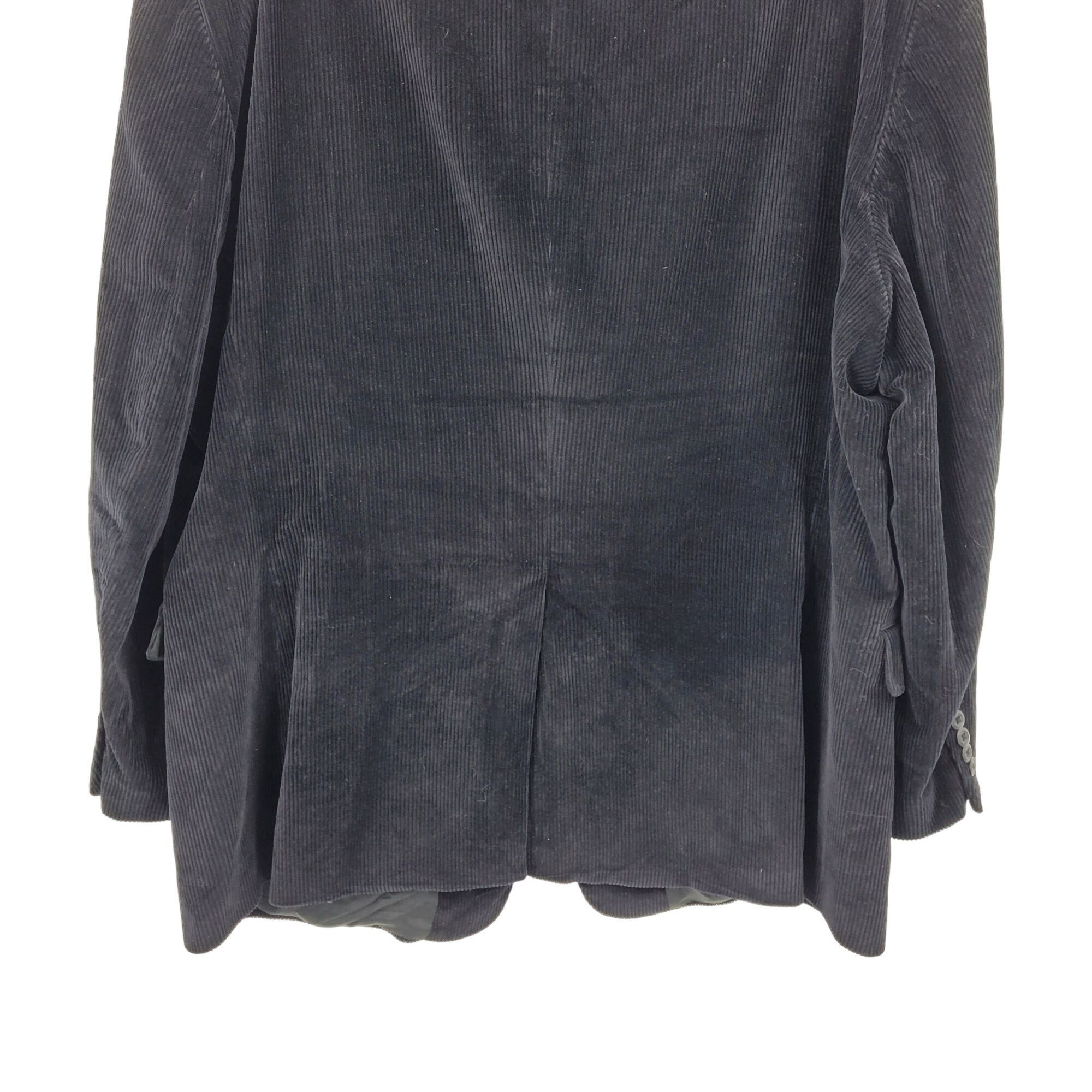 Stafford Stafford Mens 48R Corduroy Blazer Jacket Black Cotton Sports Size US XXL / EU 58 / 5 - 8 Thumbnail