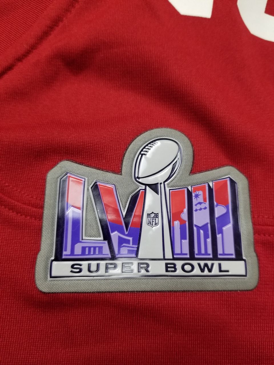 Nike San Francisco 49ers Super Bowl LVII Patch Game Jersey Size US L / EU 52-54 / 3 - 15 Thumbnail