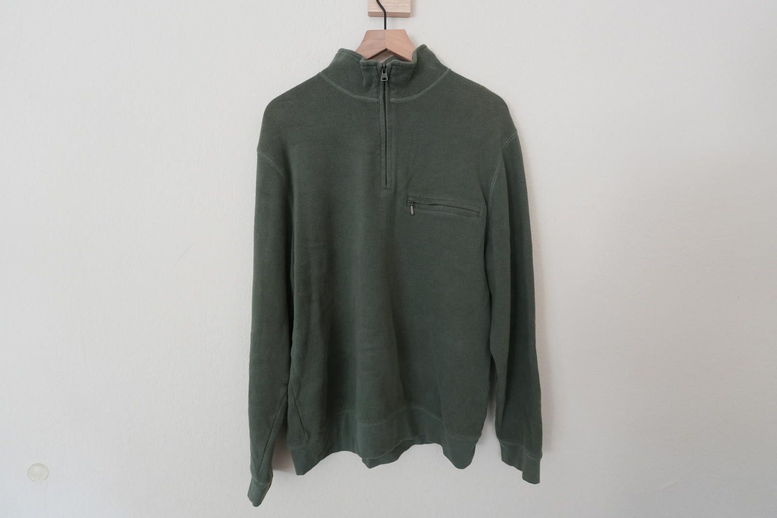 Pendleton Pendleton Sweater Men's L Green 1/4 Zip Cotton Size US L / EU 52-54 / 3 - 1 Thumbnail