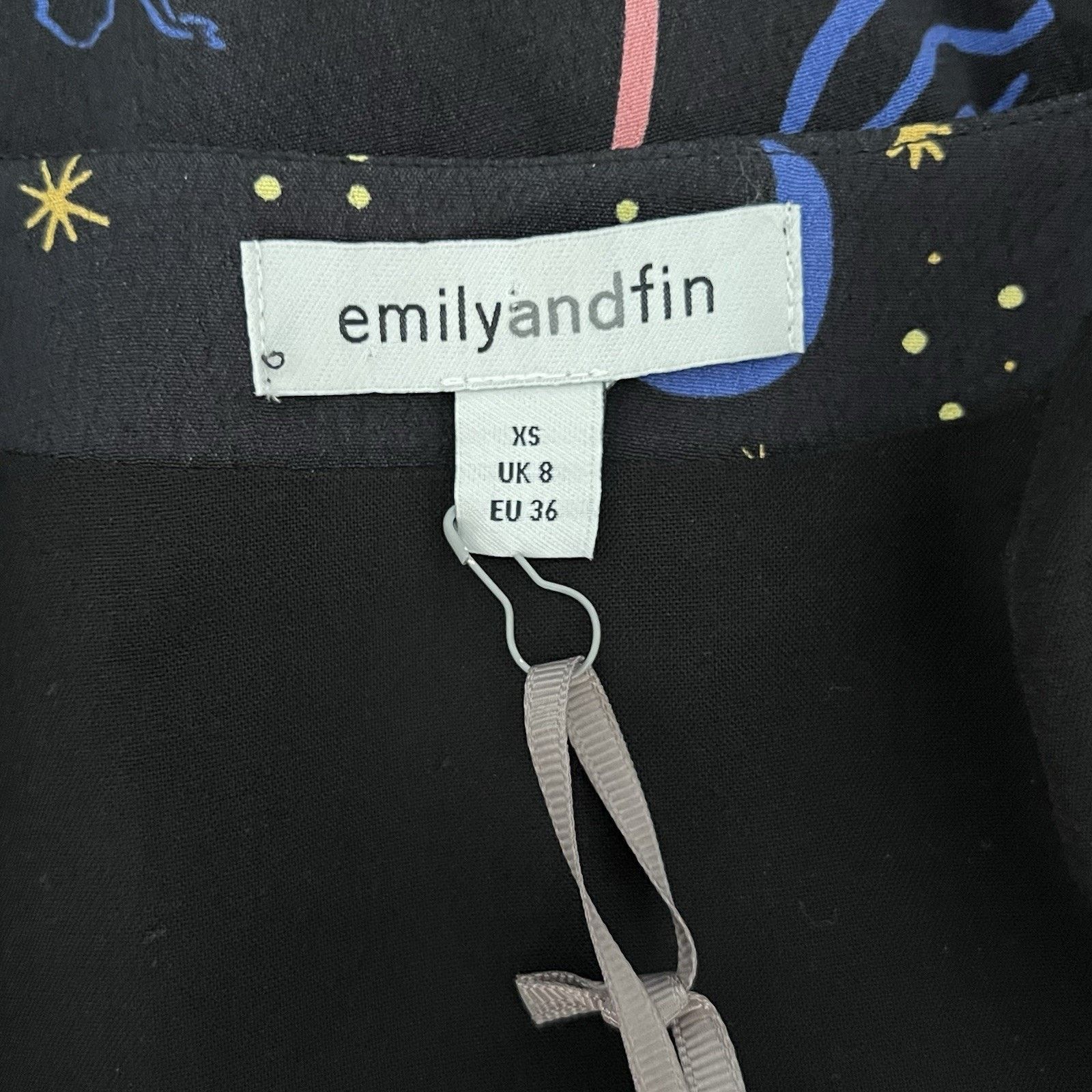 Other NWT RARE Emily & Fin XS Felicity Long Flare Party Dress Size XS / US 0-2 / IT 36-38 - 3 Thumbnail