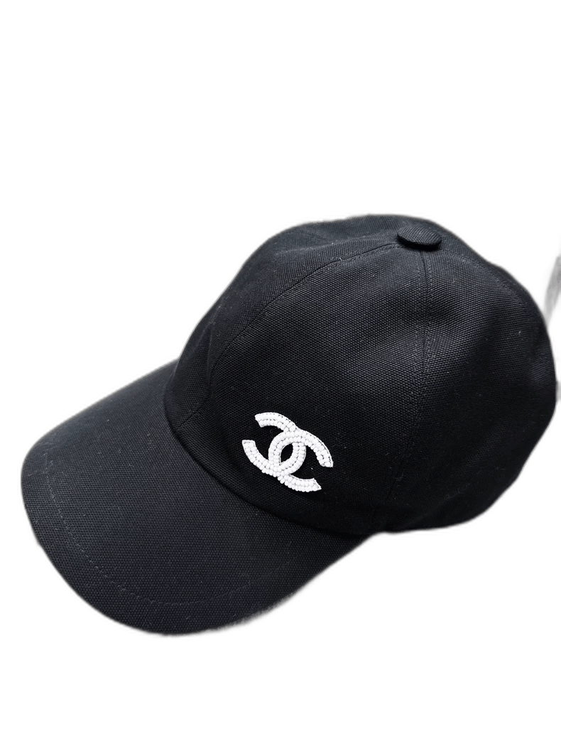 Chanel Chanel 23P Black Baseball Cap with Pearl CC Size ONE SIZE - 1 Thumbnail