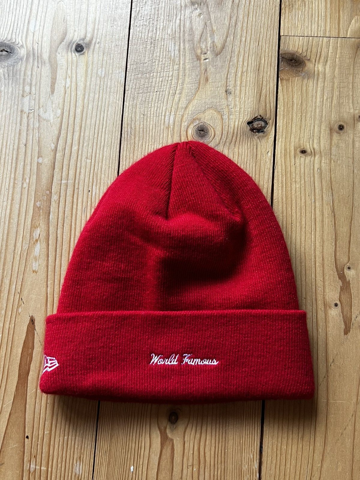 Supreme Beanie Supreme New Era Box Logo (AH19) Red Size ONE SIZE - 2 Thumbnail