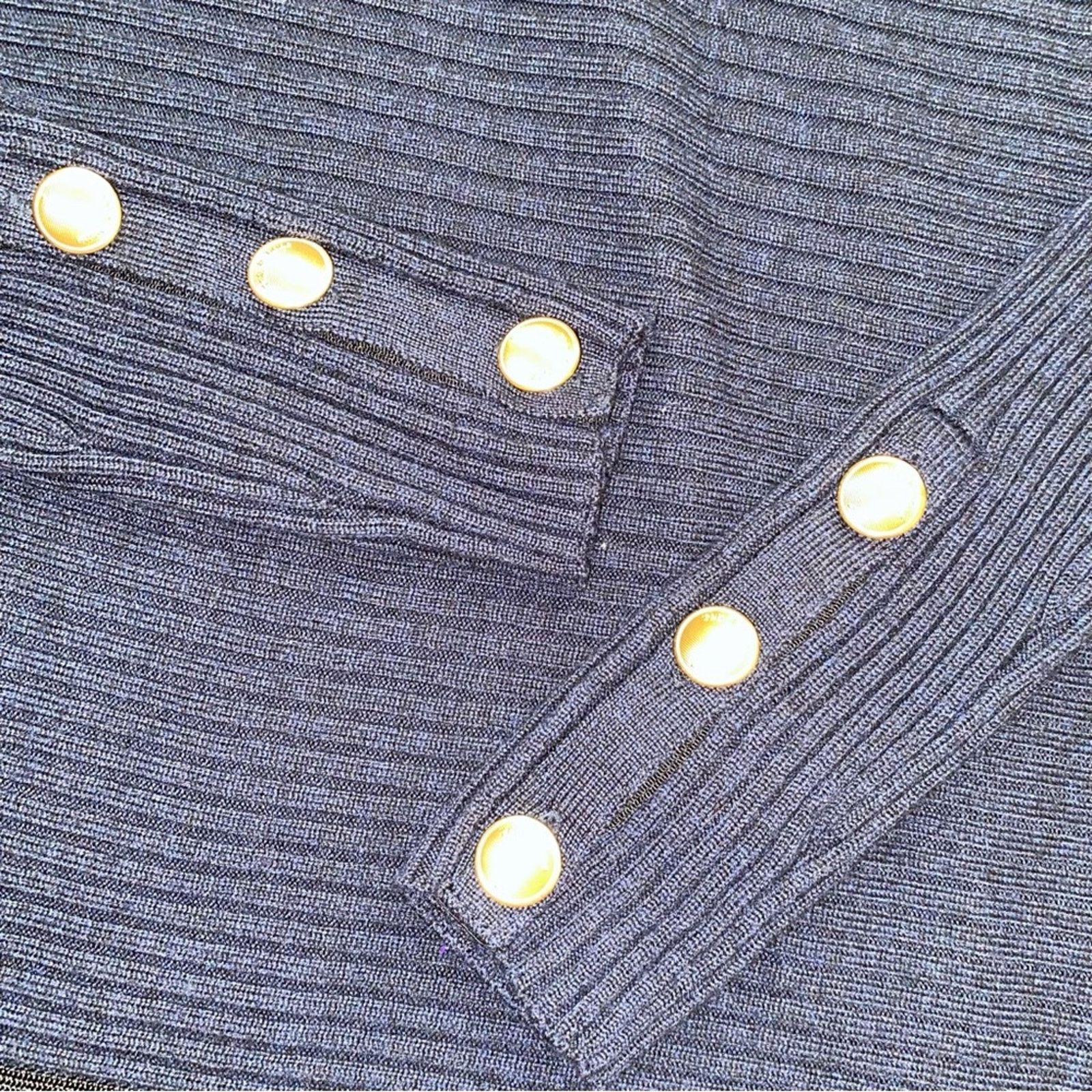 Rag & Bone RAG & BONE $398 Reanna Blue Black Sweater NWOT XXS Size XXS / US 00 / IT 34 - 10 Thumbnail