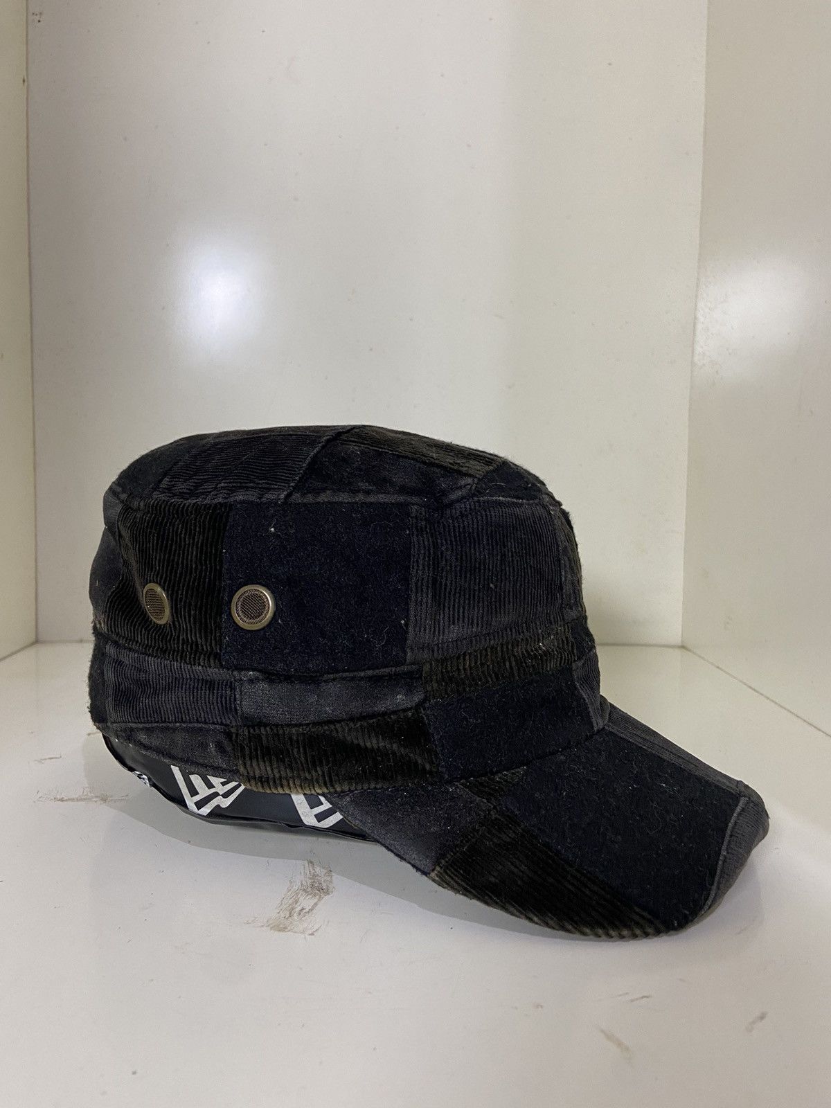 If Six Was Nine 2000s claim corduroy patchwork hat Size ONE SIZE - 5 Thumbnail