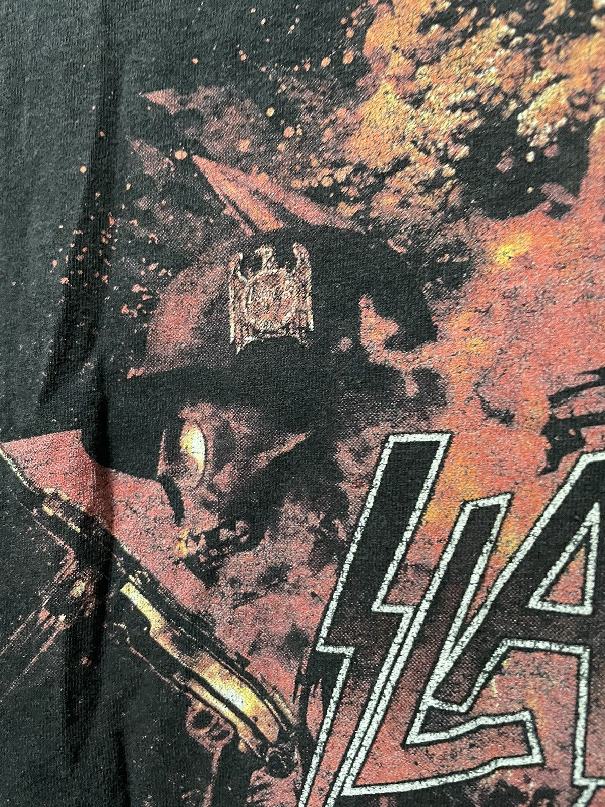 Band Tees × Slayer × Vintage Slayer World Tour 2010 Tee Vintage Rock Metal T-Shirt Size US XL / EU 56 / 4 - 4 Thumbnail
