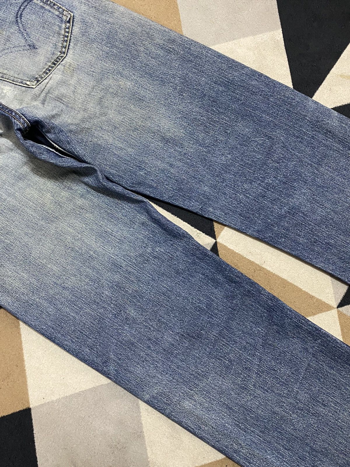 Levi's Vintage Clothing Vintage Levis 503 Blue Wash Trash Distressed Jeans Size US 30 / EU 46 - 6 Thumbnail