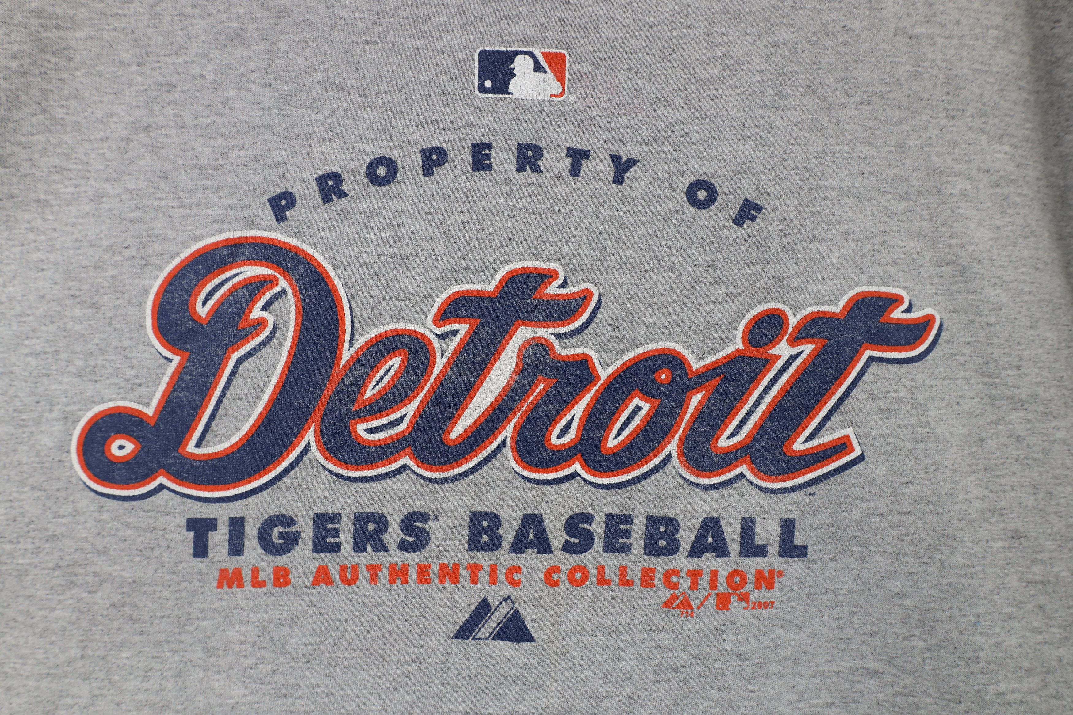 Majestic × Vintage Vintage Y2K 2007 Majestic Detroit Tigers Baseball T-Shirt Size US L / EU 52-54 / 3 - 4 Thumbnail