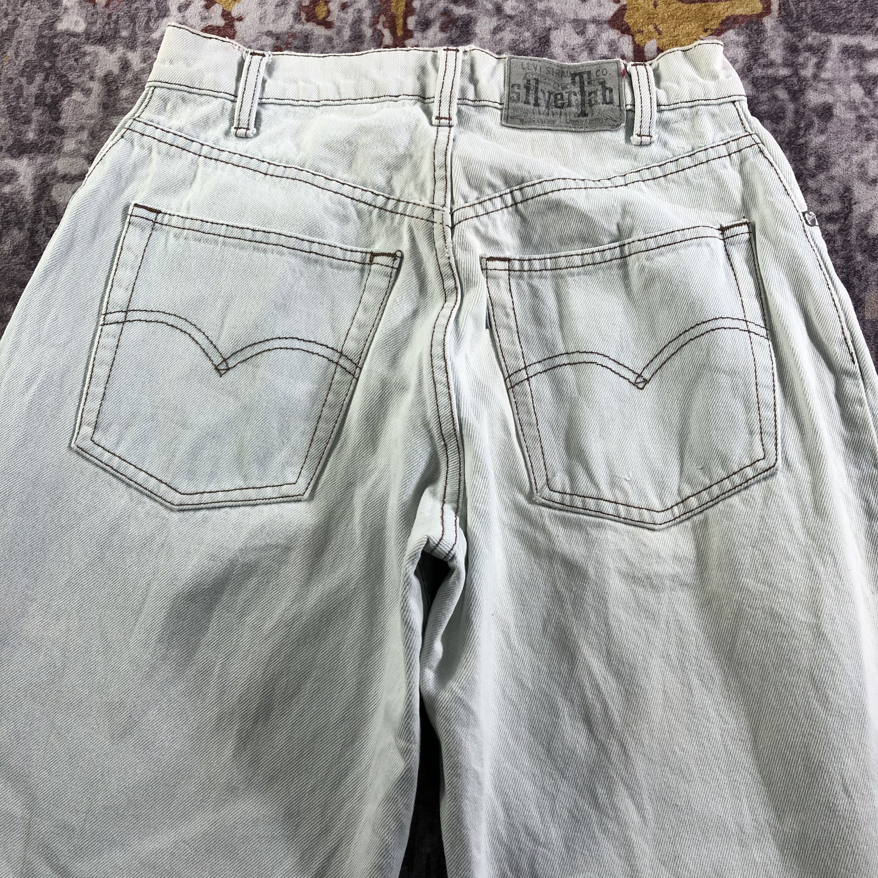 Levi's × Vintage Vintage 90s Levis SilverTab Baggy Jeans-JM3371 Size US 28 / EU 44 - 5 Thumbnail