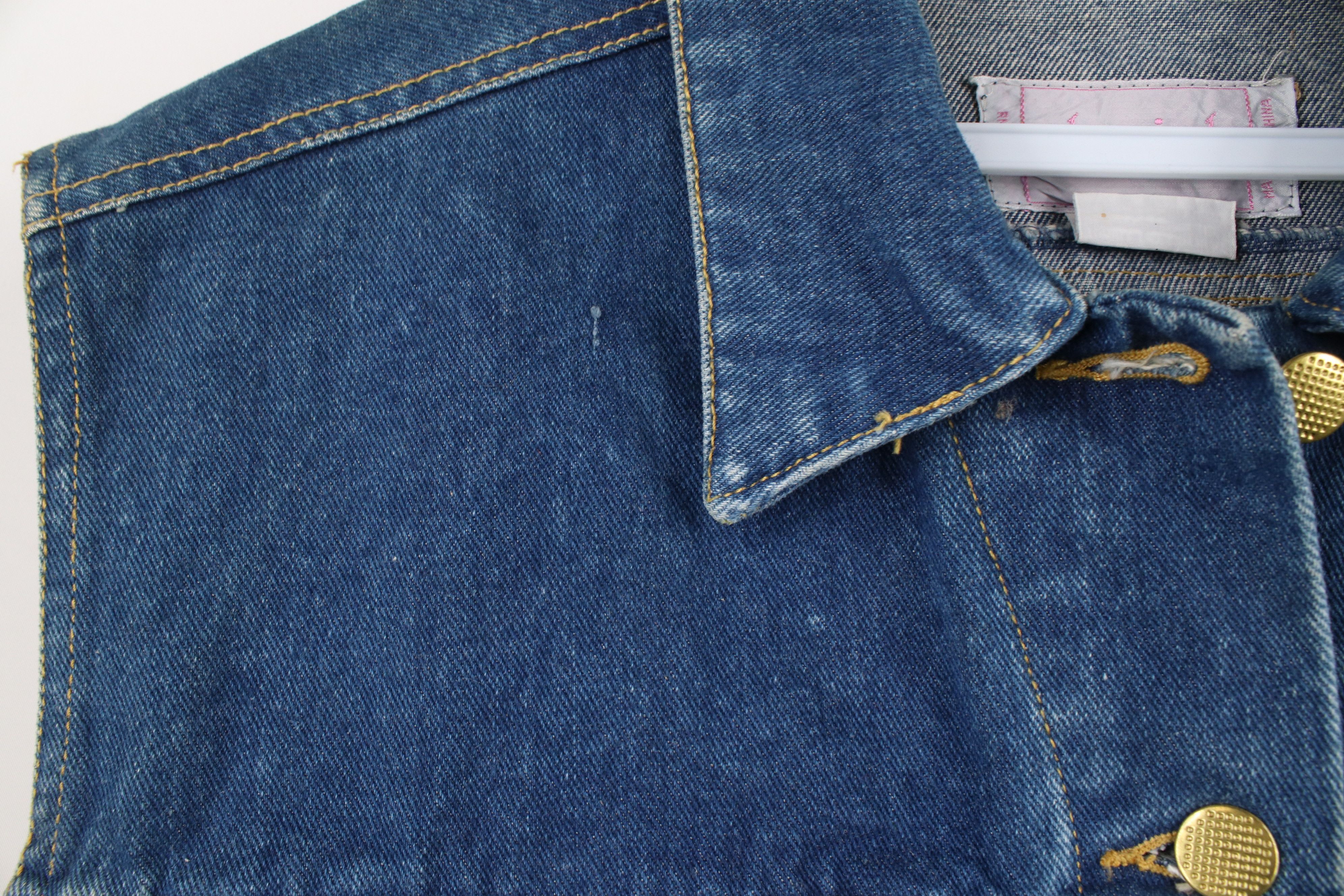 Vintage Deadstock Vintage 90s Streetwear Sleeveless Denim Vest Size L / US 10 / IT 46 - 7 Thumbnail