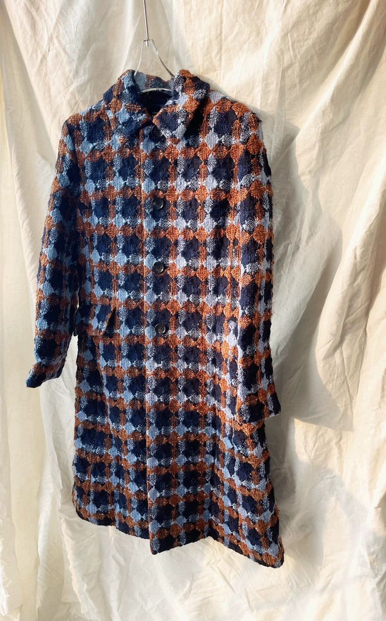 Comme des Garcons Comme Des Garcons Tweed blue and yellow rhombus patchwork Size S / US 4 / IT 40 - 2 Thumbnail
